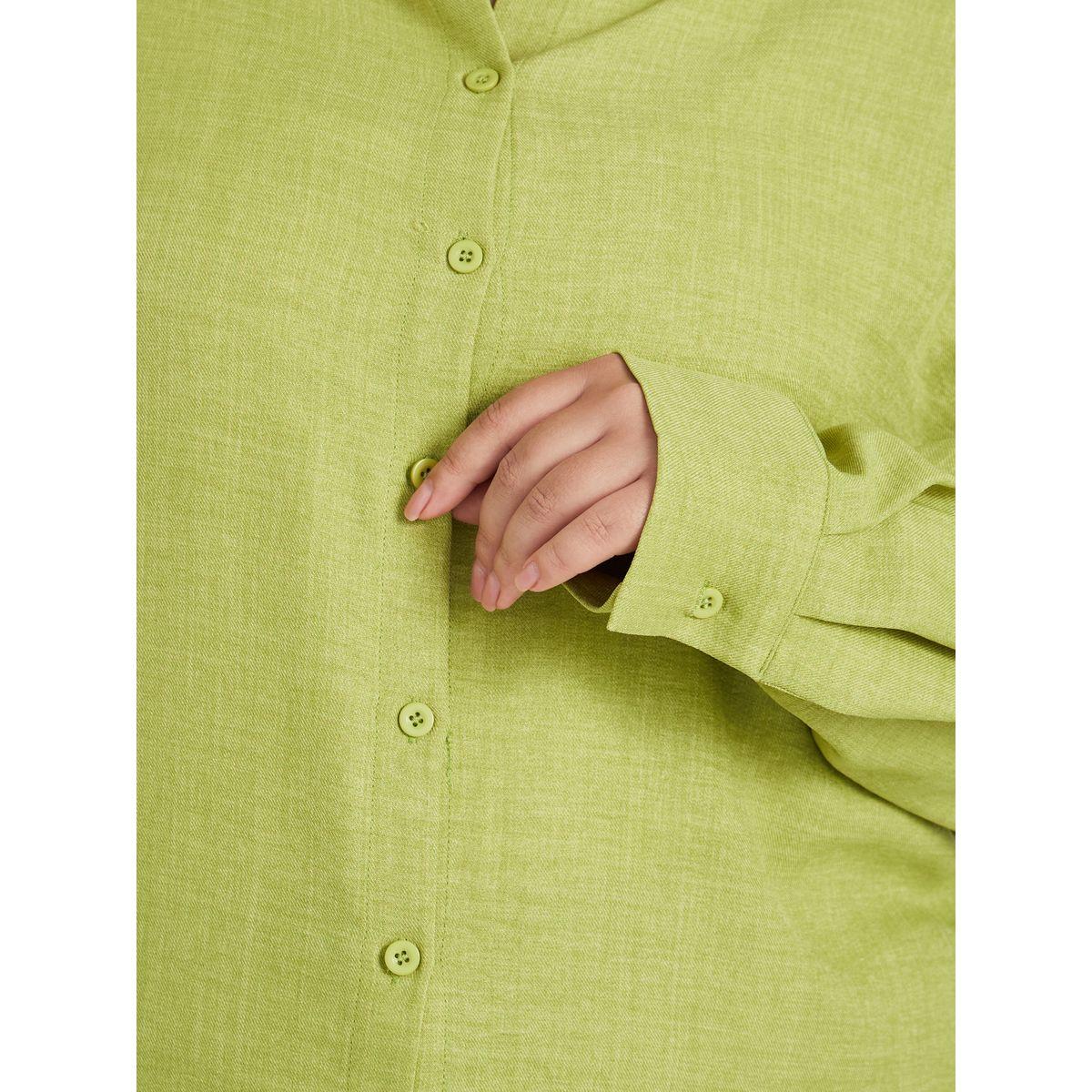 Styli Plus Size Solid Linen Look Button Back Regular Fit Shirt-women-clothing-shirtsandblouses-shirts-image-4