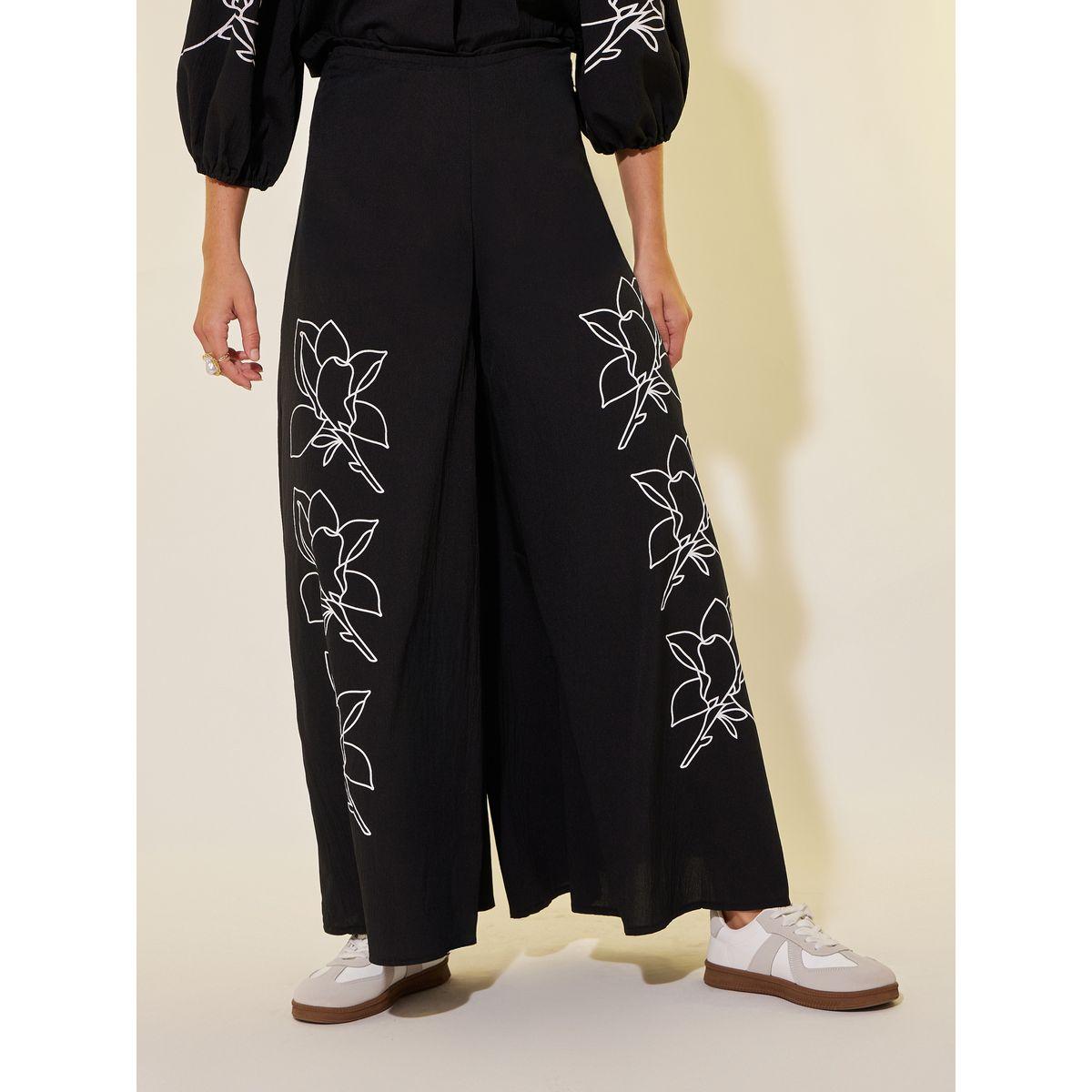 Styli Floral Print Balloon Sleeves Shirt and Pants Co-Ords-women-clothing-coordsets-image-5