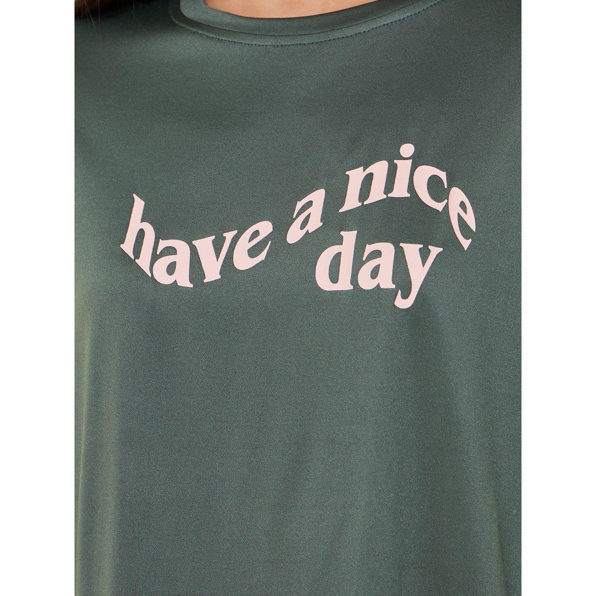 Styli Regular Fit Round Neck Slogan T-shirt-women-clothing-tshirts-image-4