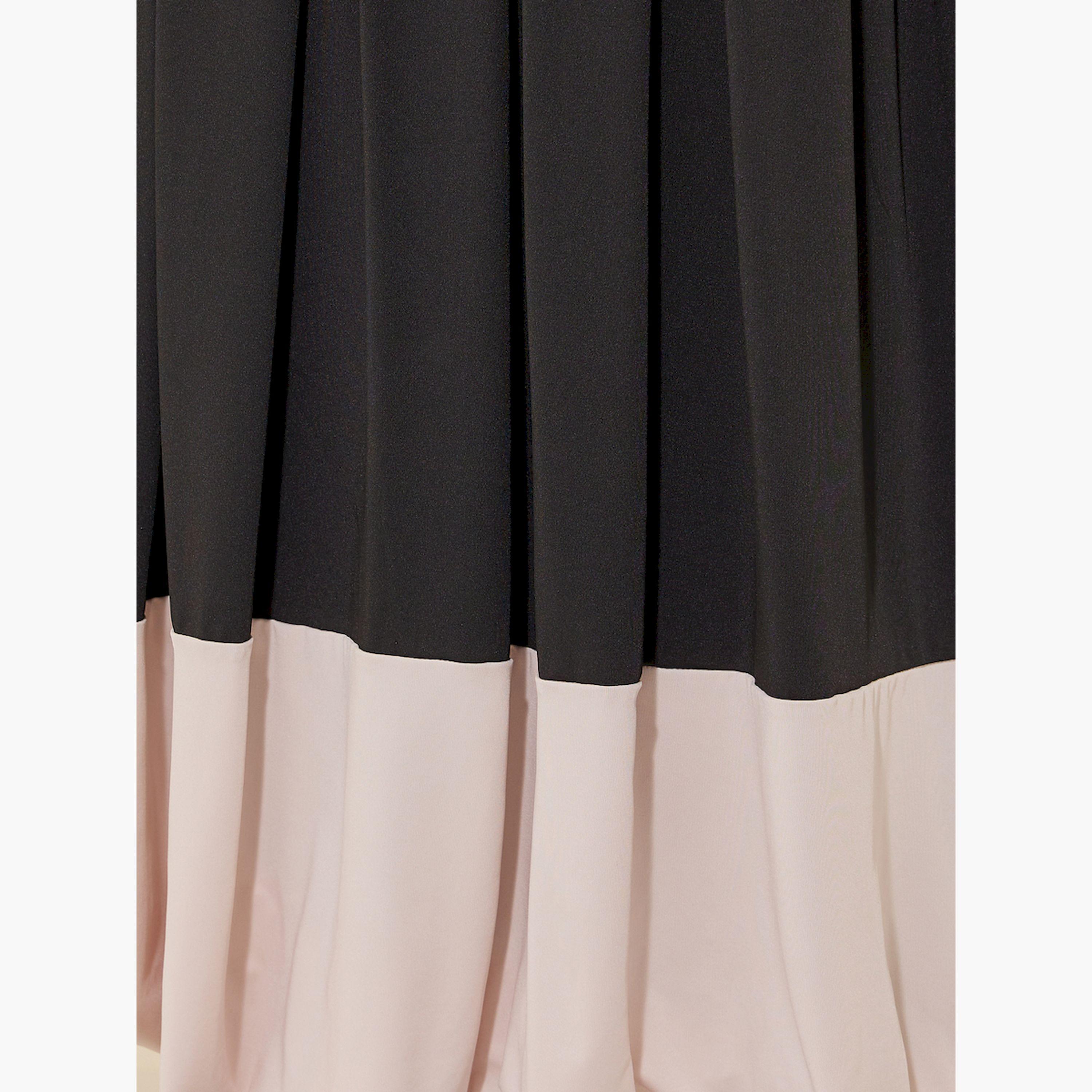 ستايلي - فستان ماكسي سادة بدون أكمام وحافة منفوخة-women-clothing-dresses-image-4