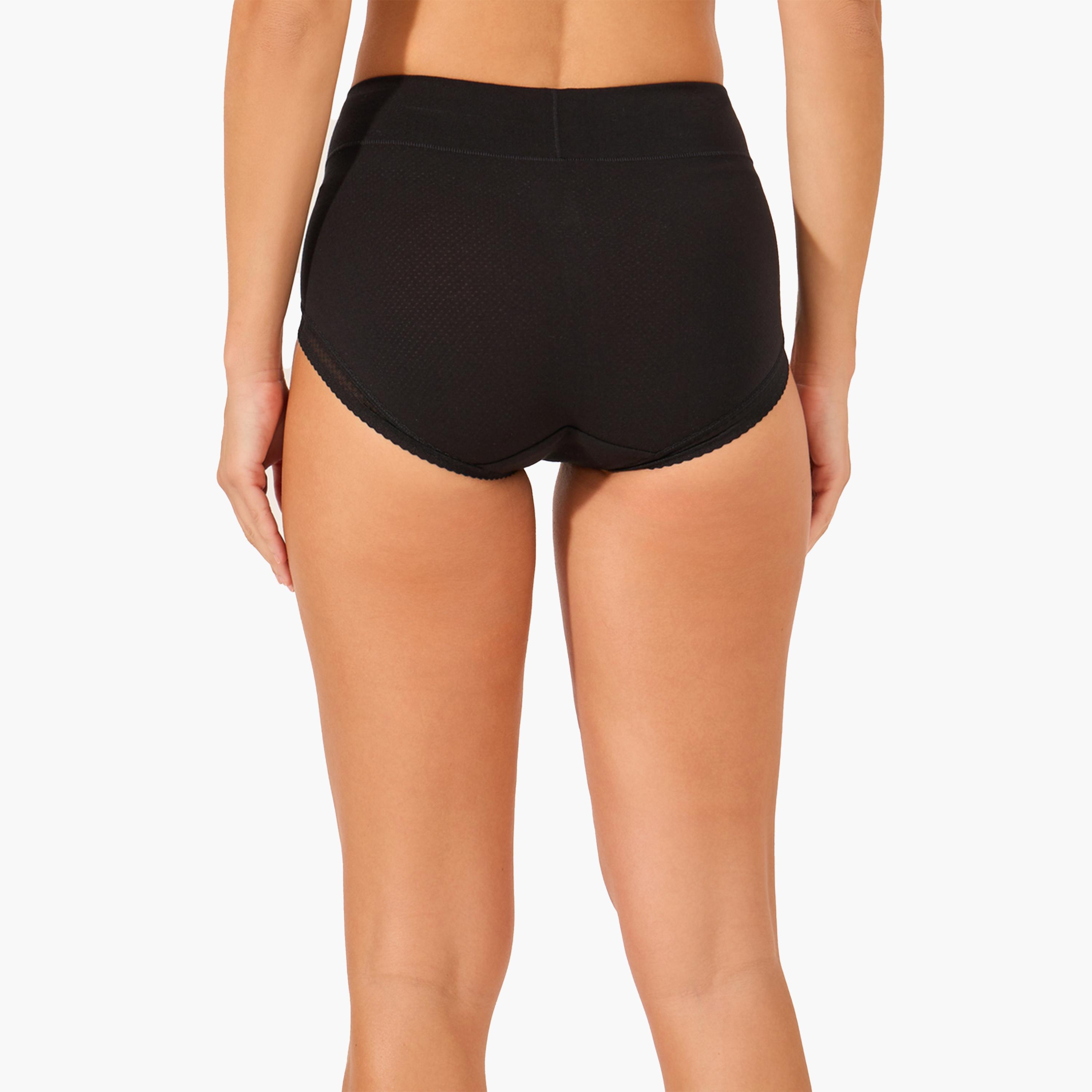 ستايلي - طقم قطعتين - سروال داخلي كامل بأجزاء دانتيل-women-clothing-lingerie-panties-image-5