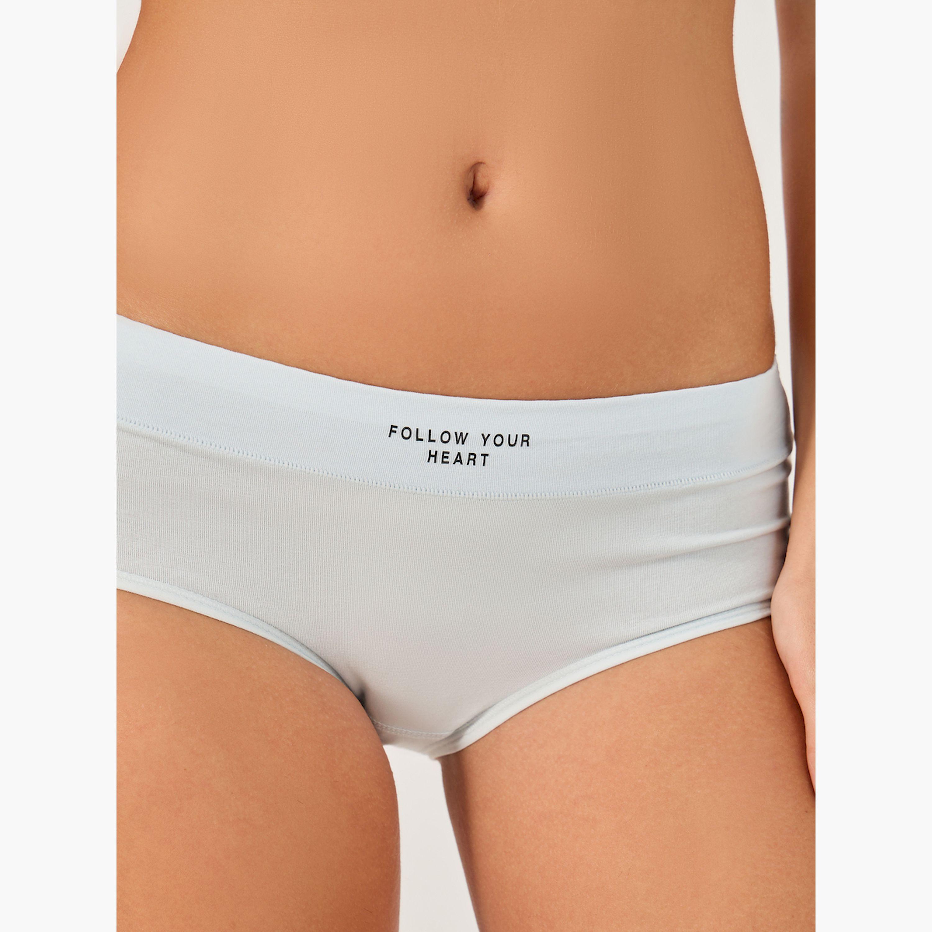 Styli Pack of 3 - Print Detail Waistband Full Briefs-women-clothing-lingerie-panties-image-4