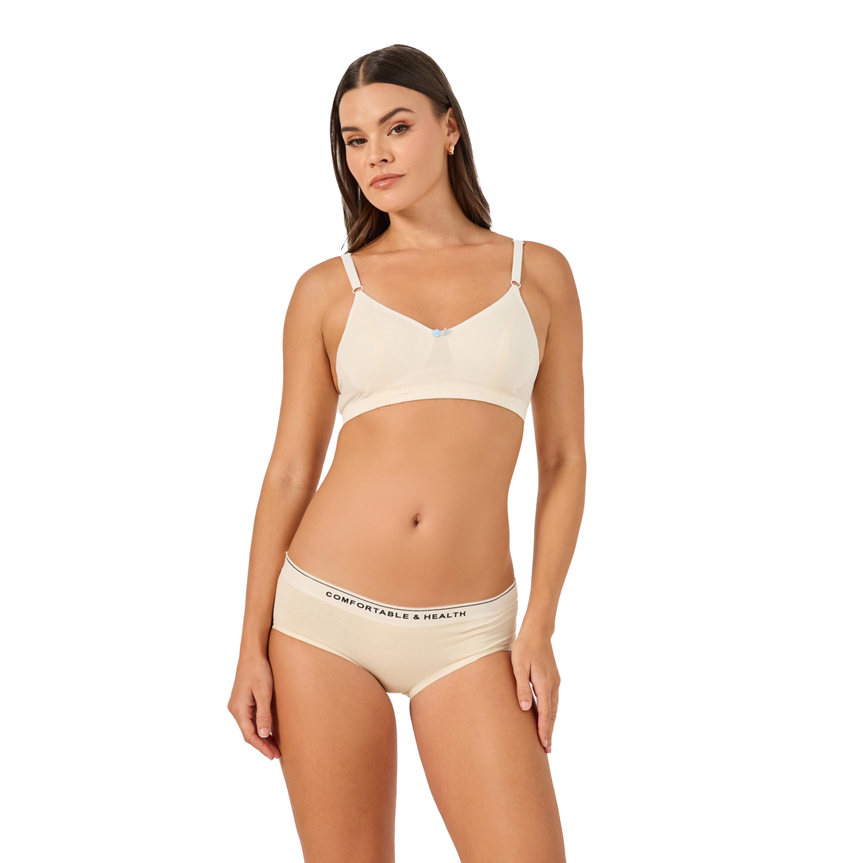ستايلي - مجموعة من قطعتين - سروال داخلي كامل بحزام خصر وتفاصيل مطبوعة-women-clothing-lingerie-panties-image-3