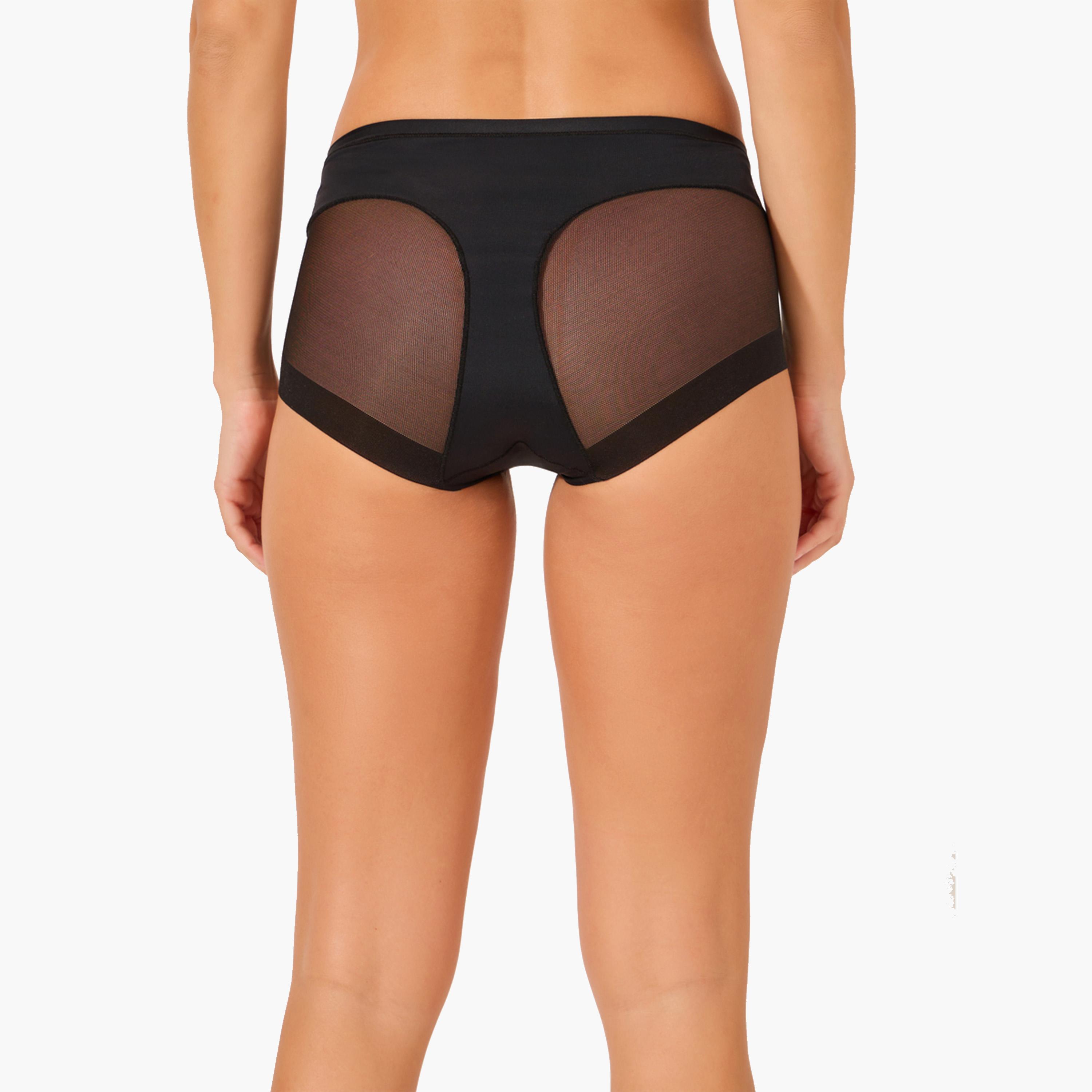 Styli Pack of 2 - Mesh Insert Short Briefs-women-clothing-lingerie-panties-image-5