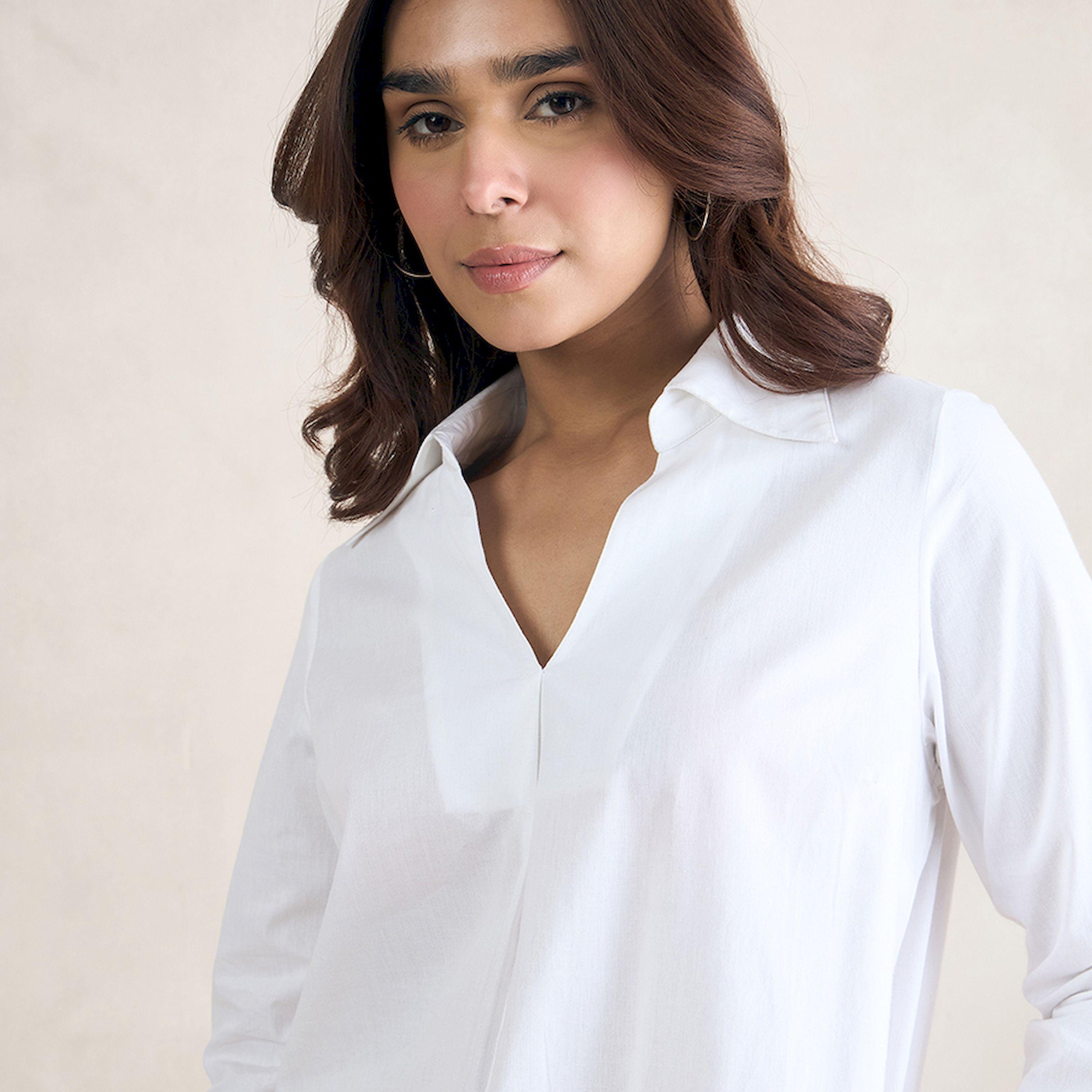 فيميلا × ستايلي - فستان متعدد الألوان برقبة على شكل V وبطول الركبة-women-clothing-dresses-image-4