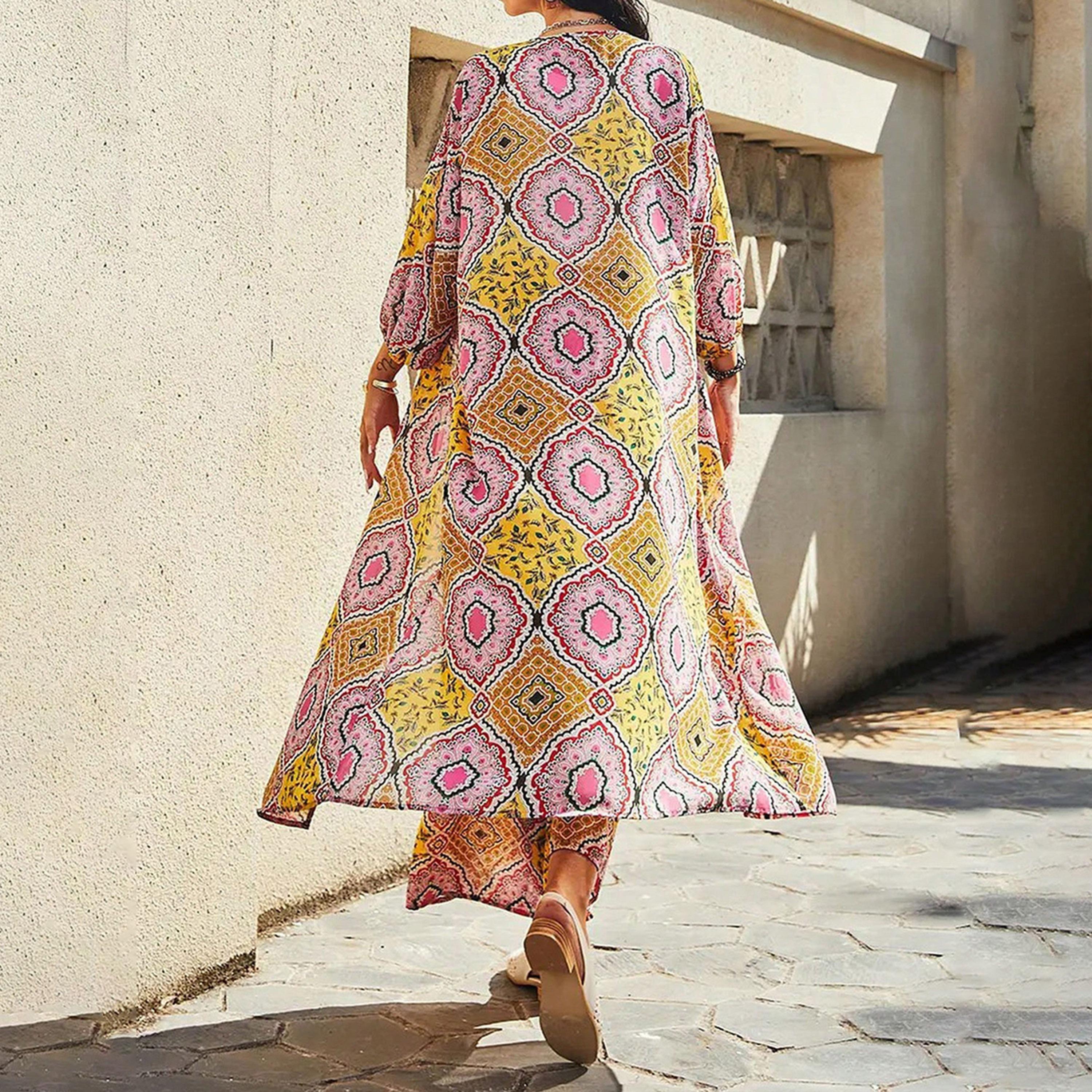 Russty Dustty X Styli Womens 2pcs Allover Print Kimono and Wide Leg Pants-women-clothing-coordsets-image-7