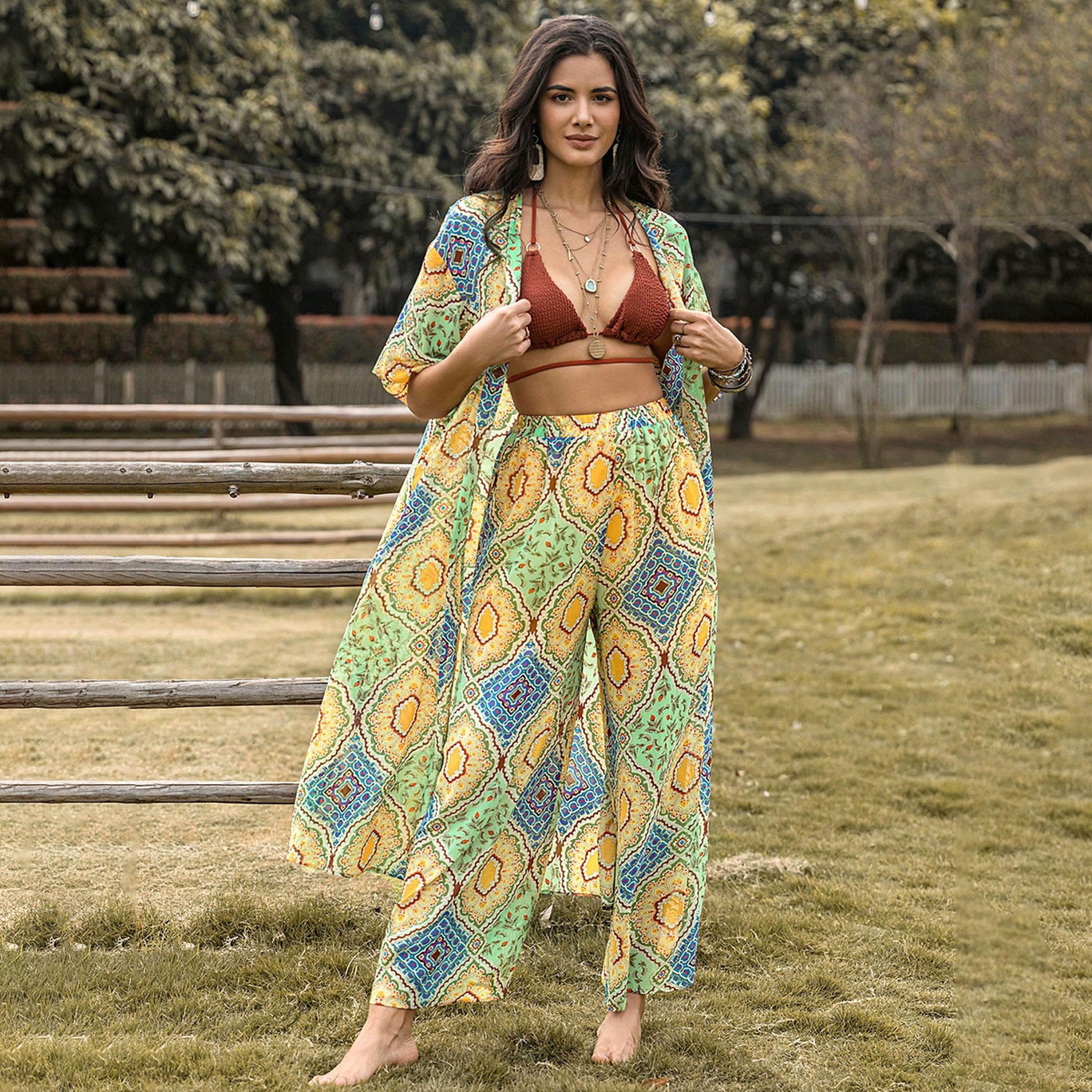 Russty Dustty X Styli Womens 2pcs Allover Print Kimono and Wide Leg Pants-women-clothing-coordsets-image-5