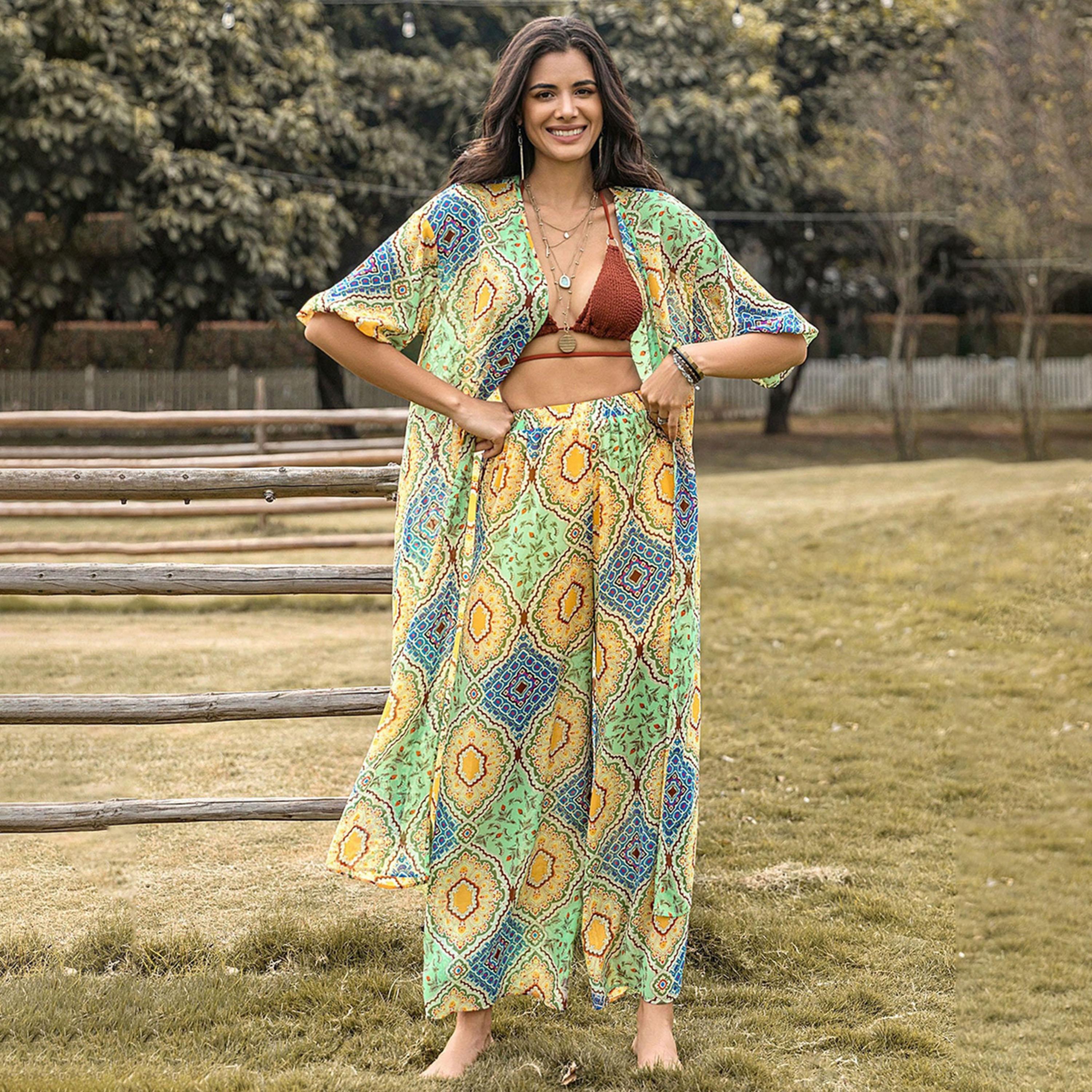 Russty Dustty X Styli Womens 2pcs Allover Print Kimono and Wide Leg Pants-women-clothing-coordsets-image-6