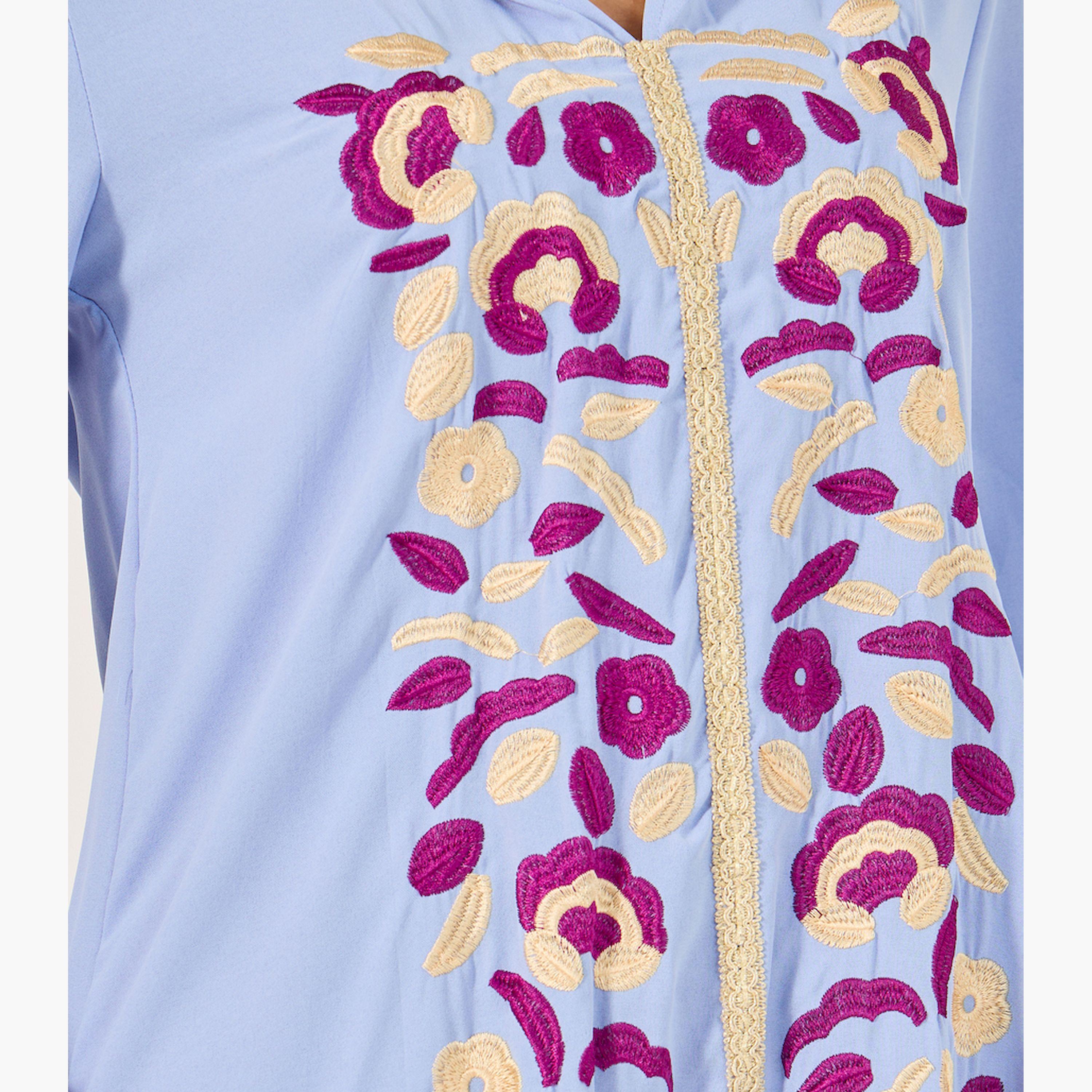 ستايلي - فستان ماكسي سادة أنيق ملفوف بدون أكمام للنساء مع تفاصيل كسرات وعقدة-women-arabicclothing-jalabiyas-image-5