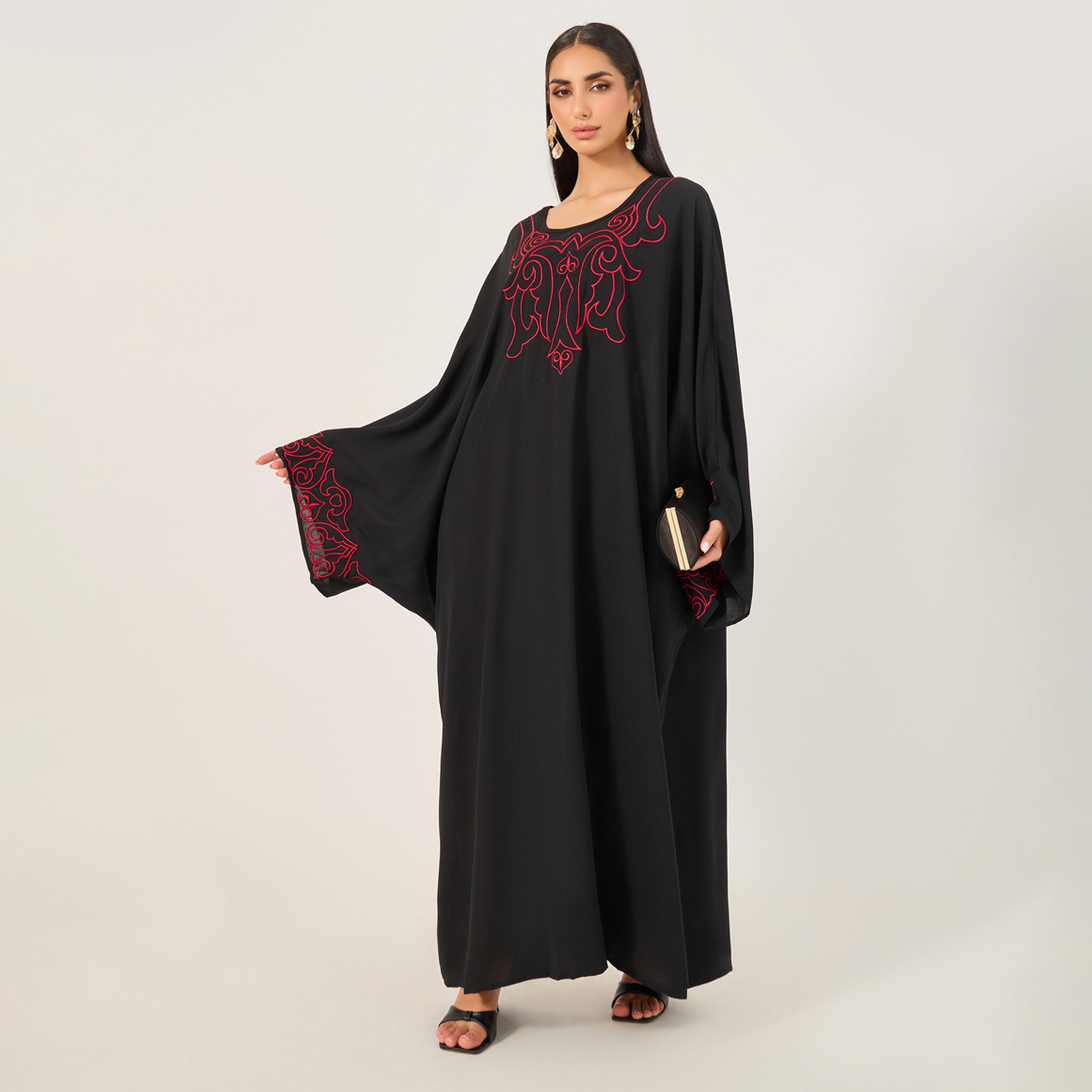 قفطان طويل بتفاصيل مُطرّزة-women-arabicclothing-jalabiyas-image-1