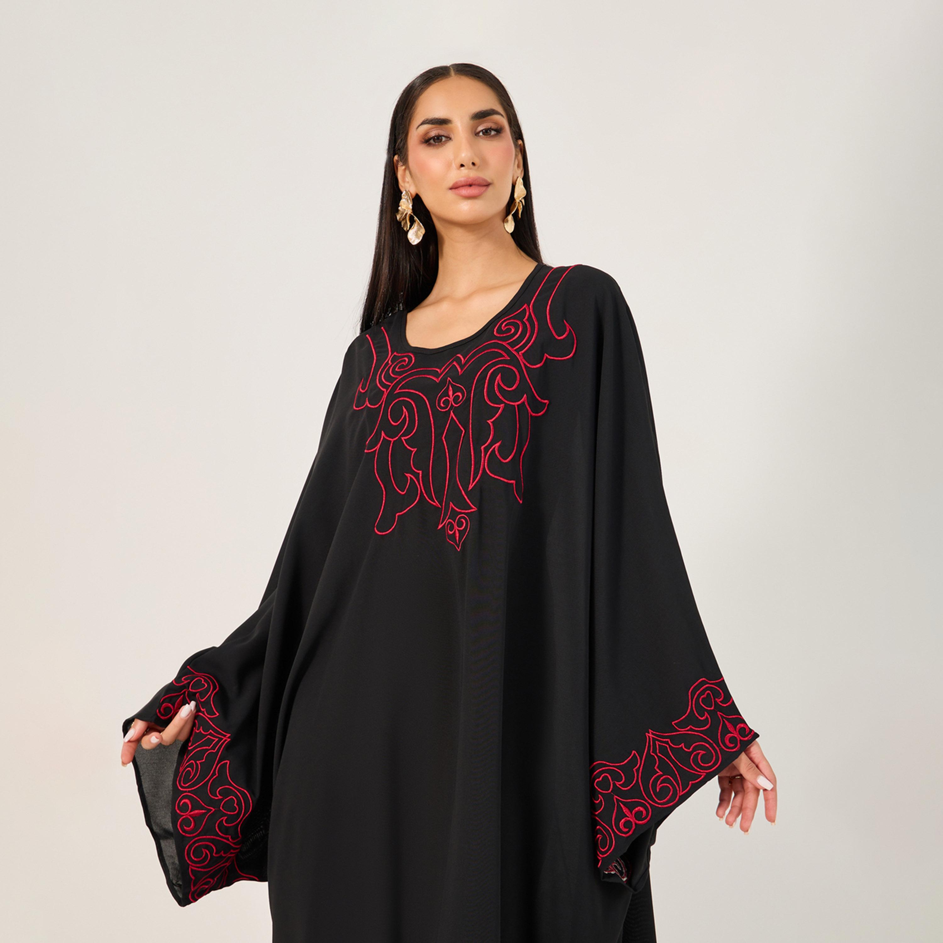 قفطان طويل بتفاصيل مُطرّزة-women-arabicclothing-jalabiyas-image-3
