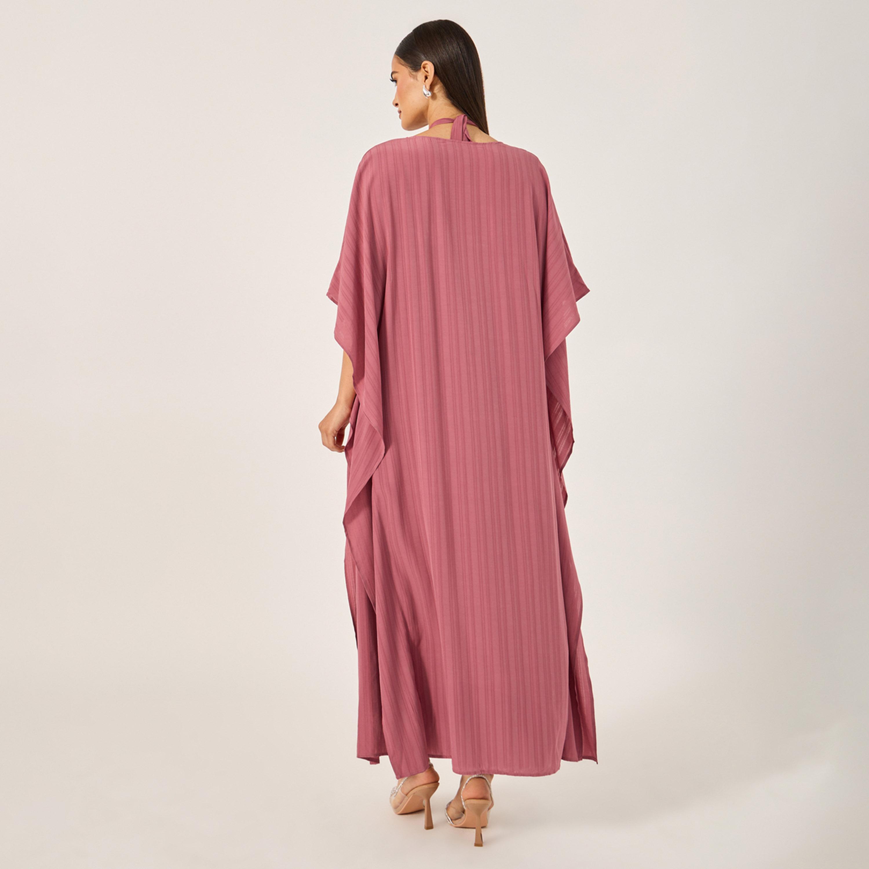 Styli Womens V-Neck Allover Printed Long Sleeve Jalabiya-women-arabicclothing-sets-image-6