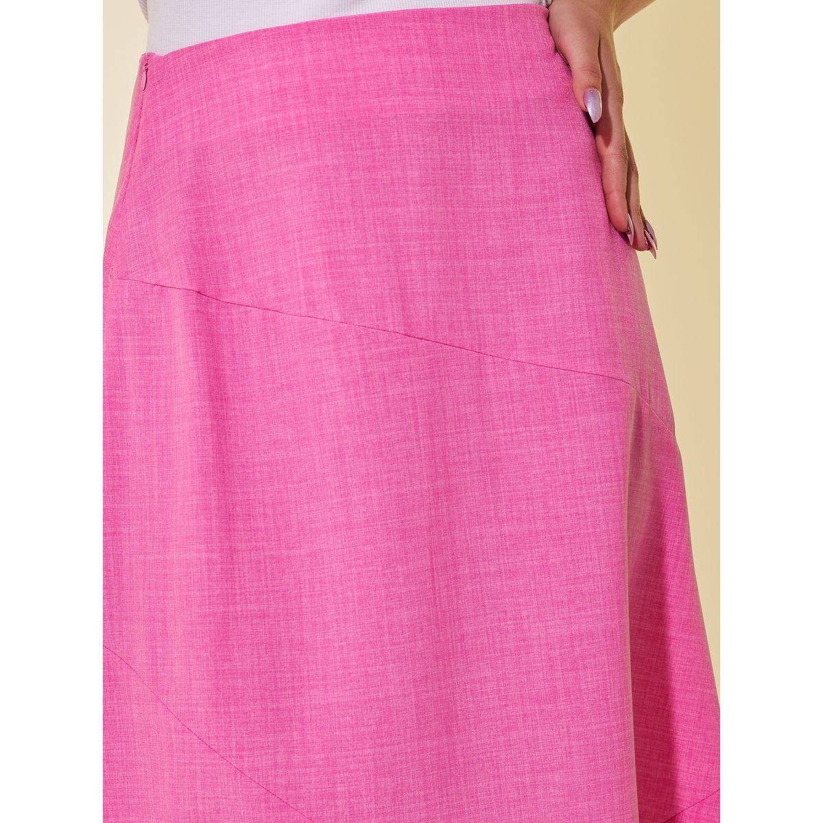 Styli Plain Side Zipper A-Line Midi Skirt-women-clothing-bottoms-skirts-image-3