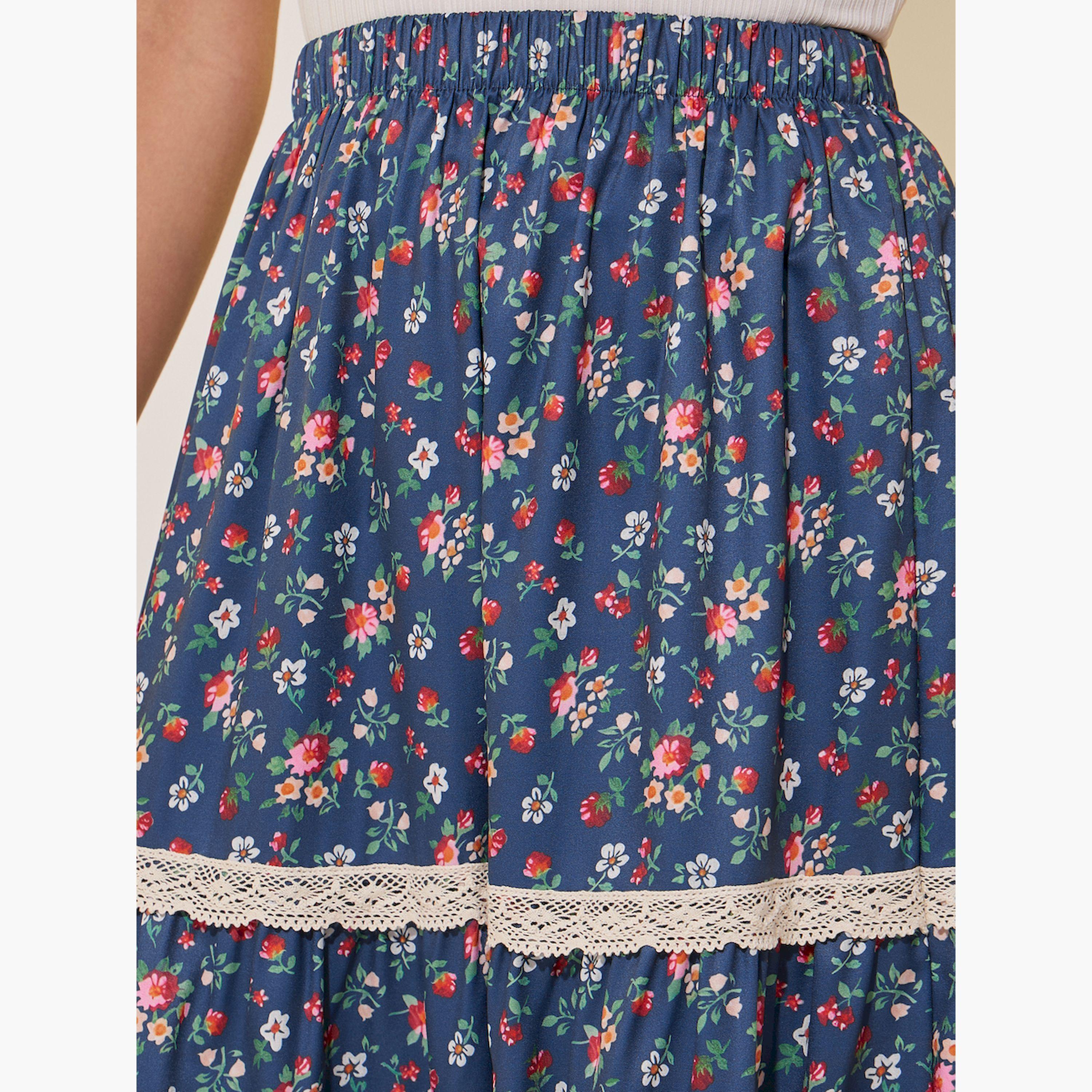 Styli Floral Printed A-Line High Rise Skirt-women-clothing-bottoms-skirts-image-3