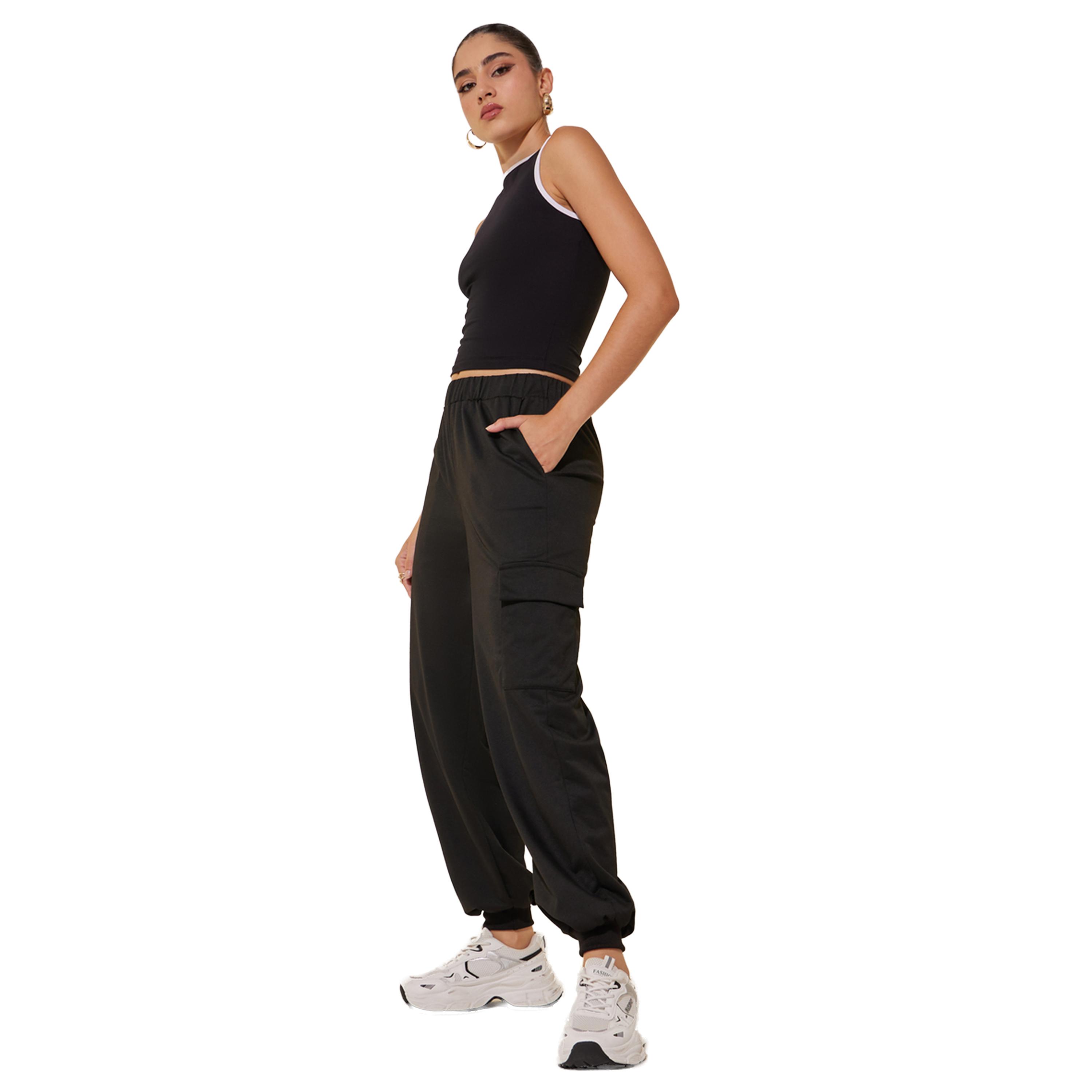 Take Two Solid Loose Fit Pockets Joggers-women-clothing-bottoms-joggers-image-2