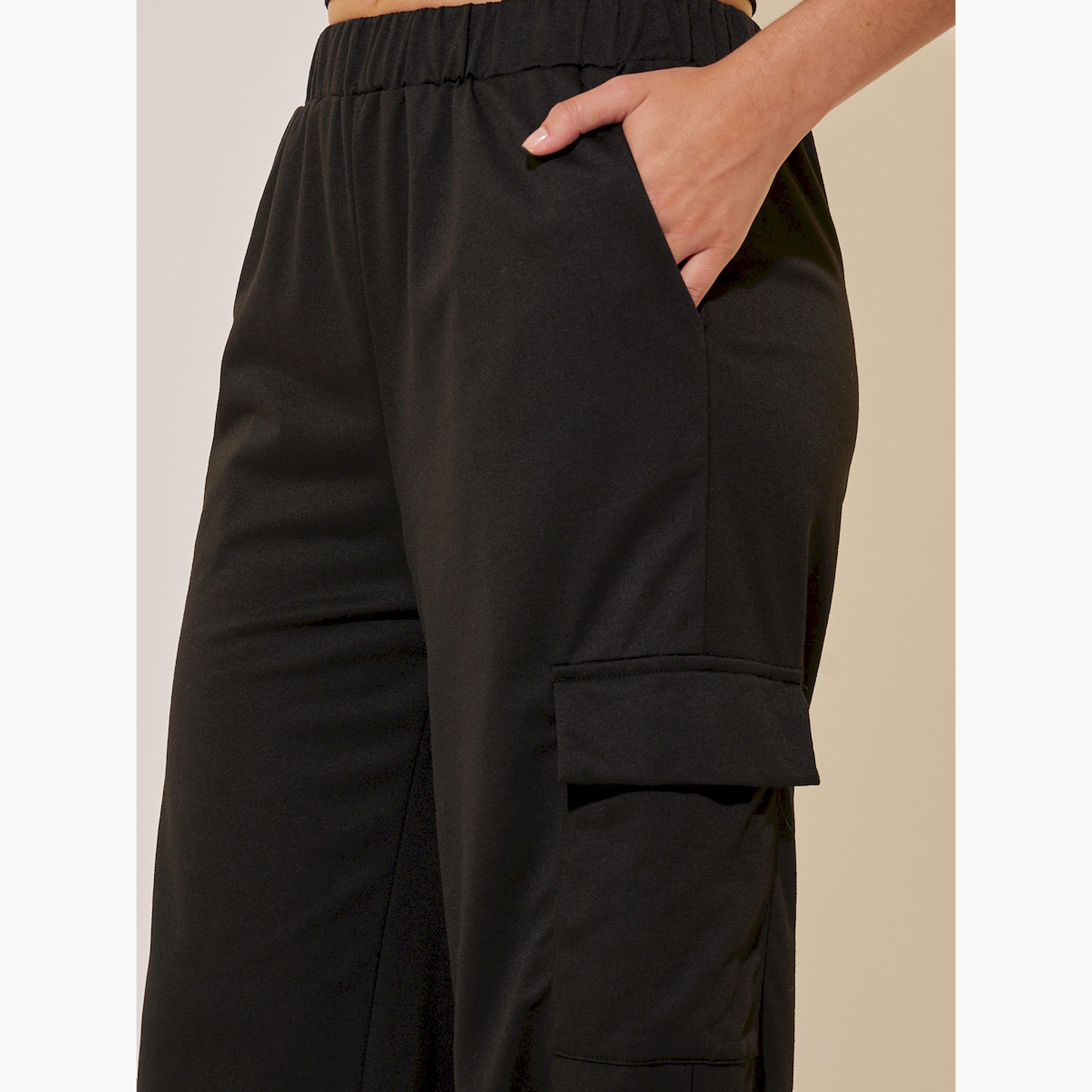 Take Two Solid Loose Fit Pockets Joggers-women-clothing-bottoms-joggers-image-4