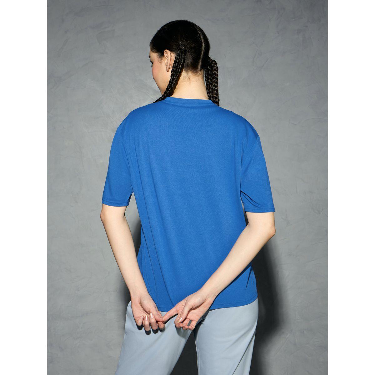 Technosport Solid Boxy Fit Short Sleeve T-Shirt-sports-women-clothing-coatsandjackets-jackets-image-1