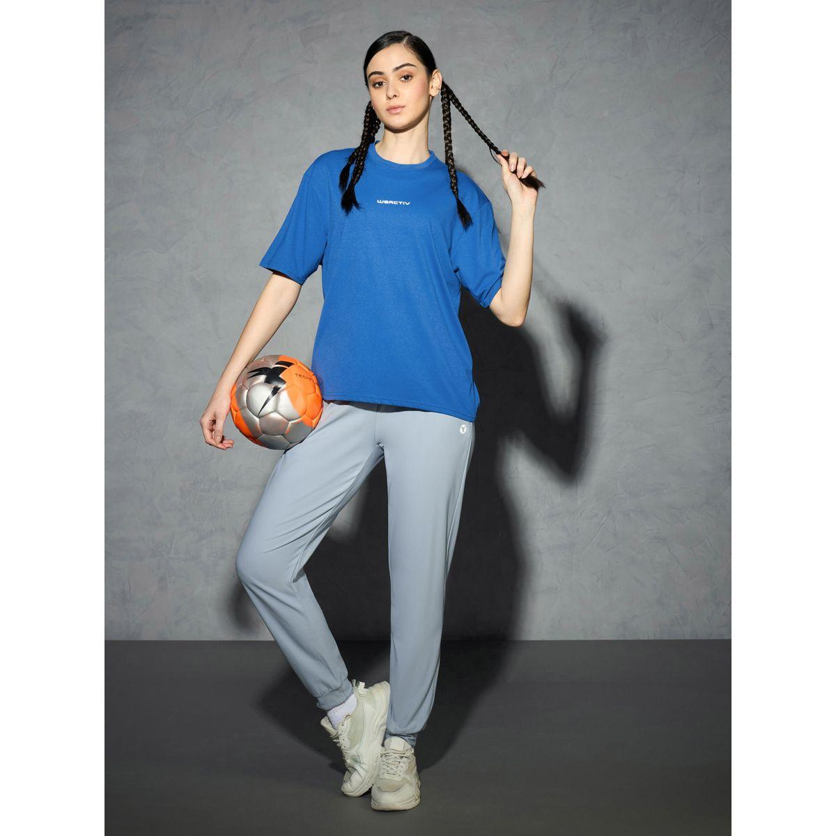 Technosport Solid Boxy Fit Short Sleeve T-Shirt-sports-women-clothing-coatsandjackets-jackets-image-4