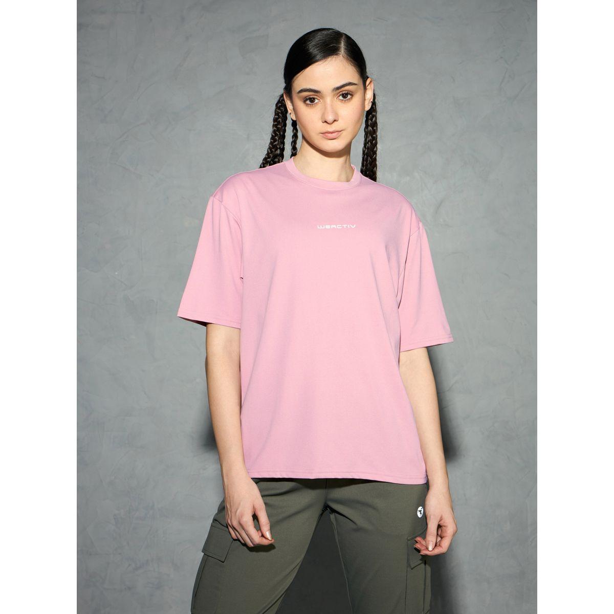 Technosport Solid Boxy Fit Short Sleeve T-Shirt-sports-women-clothing-coatsandjackets-jackets-image-3
