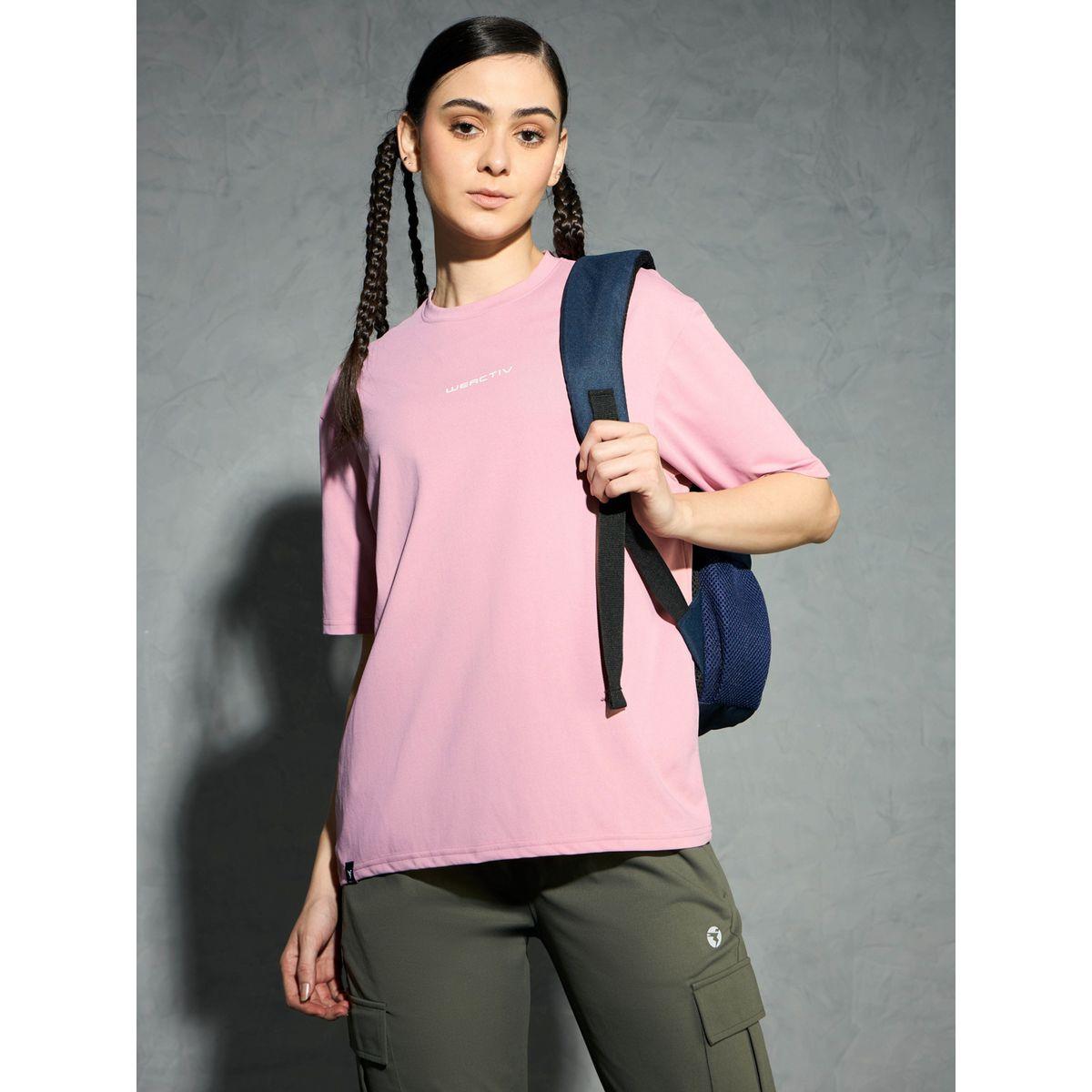 Technosport Solid Boxy Fit Short Sleeve T-Shirt-sports-women-clothing-coatsandjackets-jackets-image-4