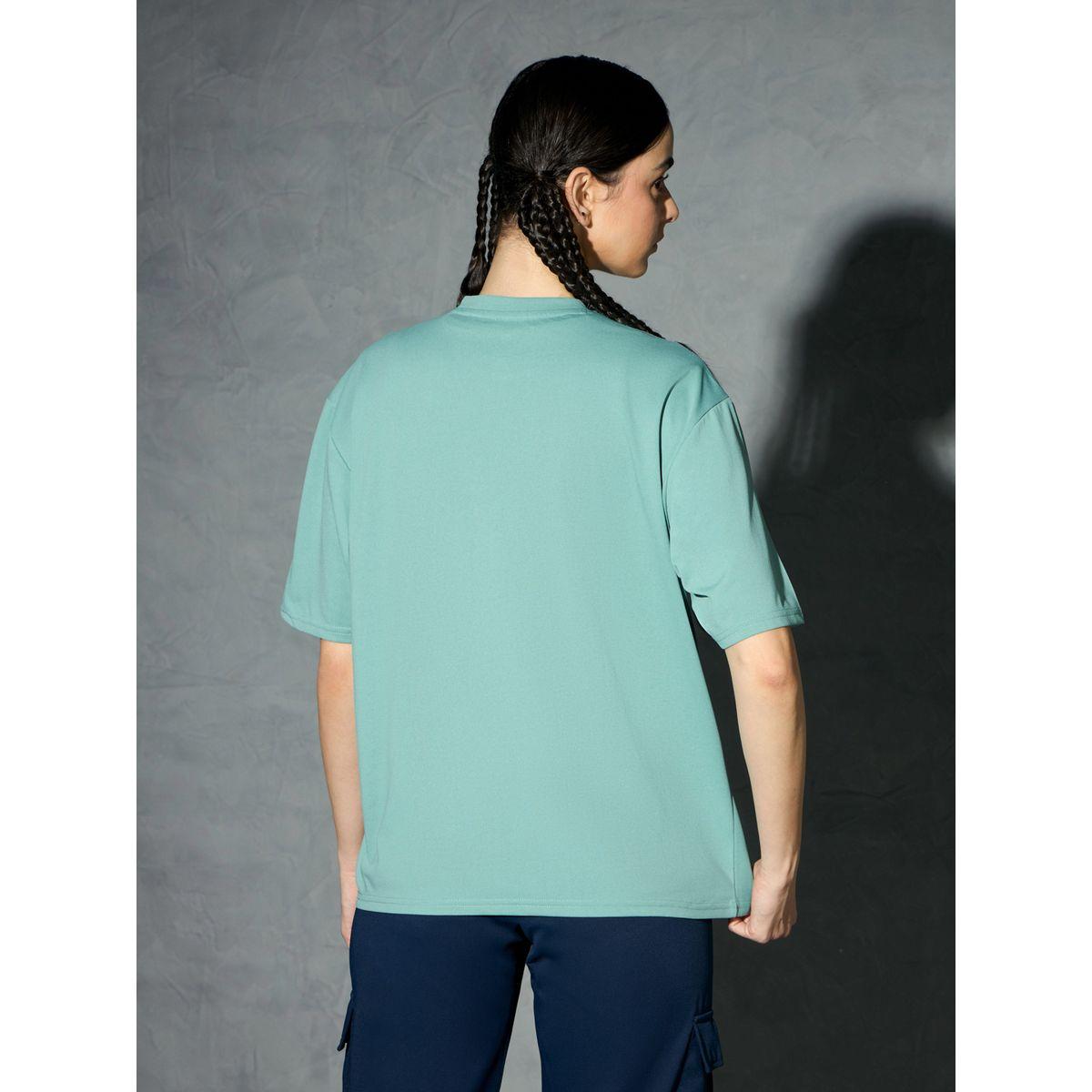 Technosport Solid Boxy Fit Short Sleeve T-Shirt-sports-women-clothing-coatsandjackets-jackets-image-1
