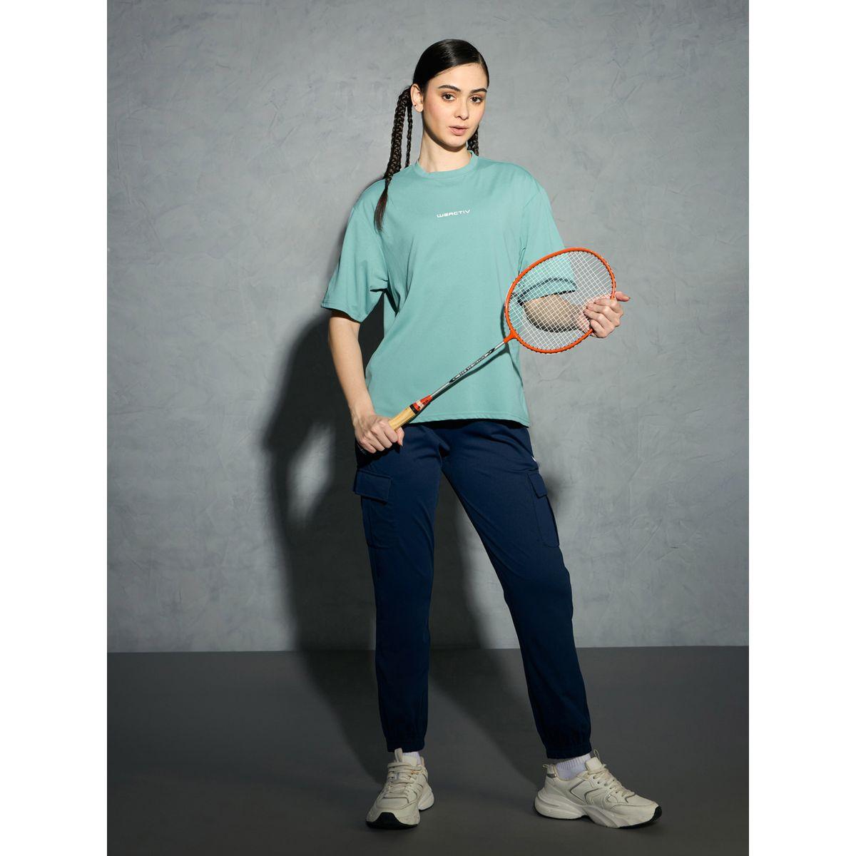 Technosport Solid Boxy Fit Short Sleeve T-Shirt-sports-women-clothing-coatsandjackets-jackets-image-5