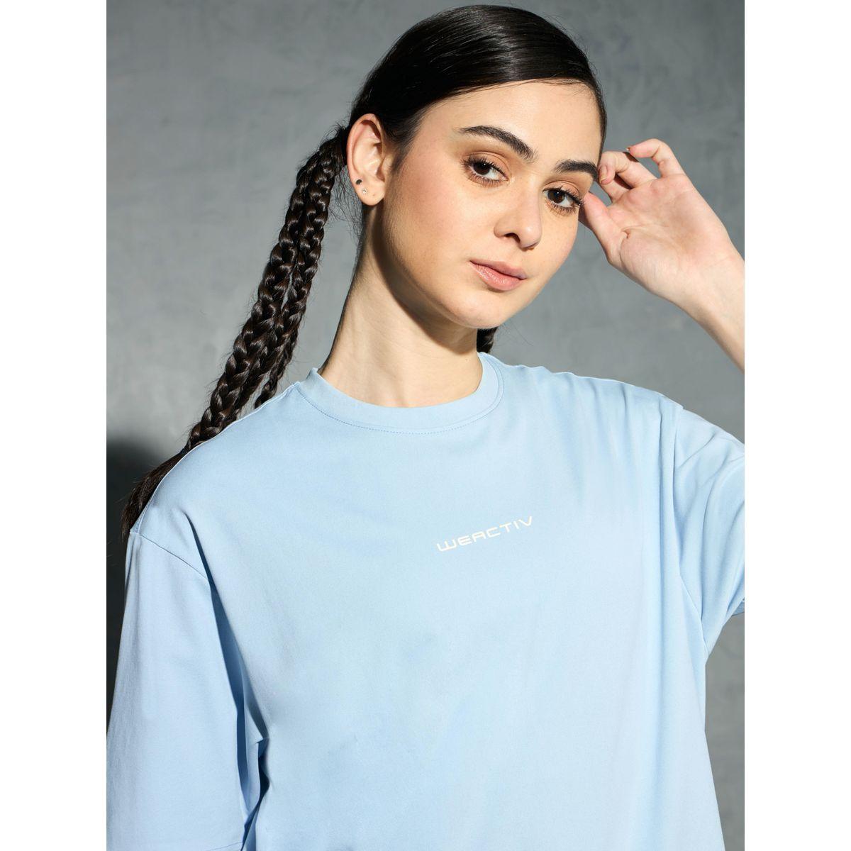 Technosport Solid Boxy Fit Short Sleeve T-Shirt-sports-women-clothing-coatsandjackets-jackets-image-2