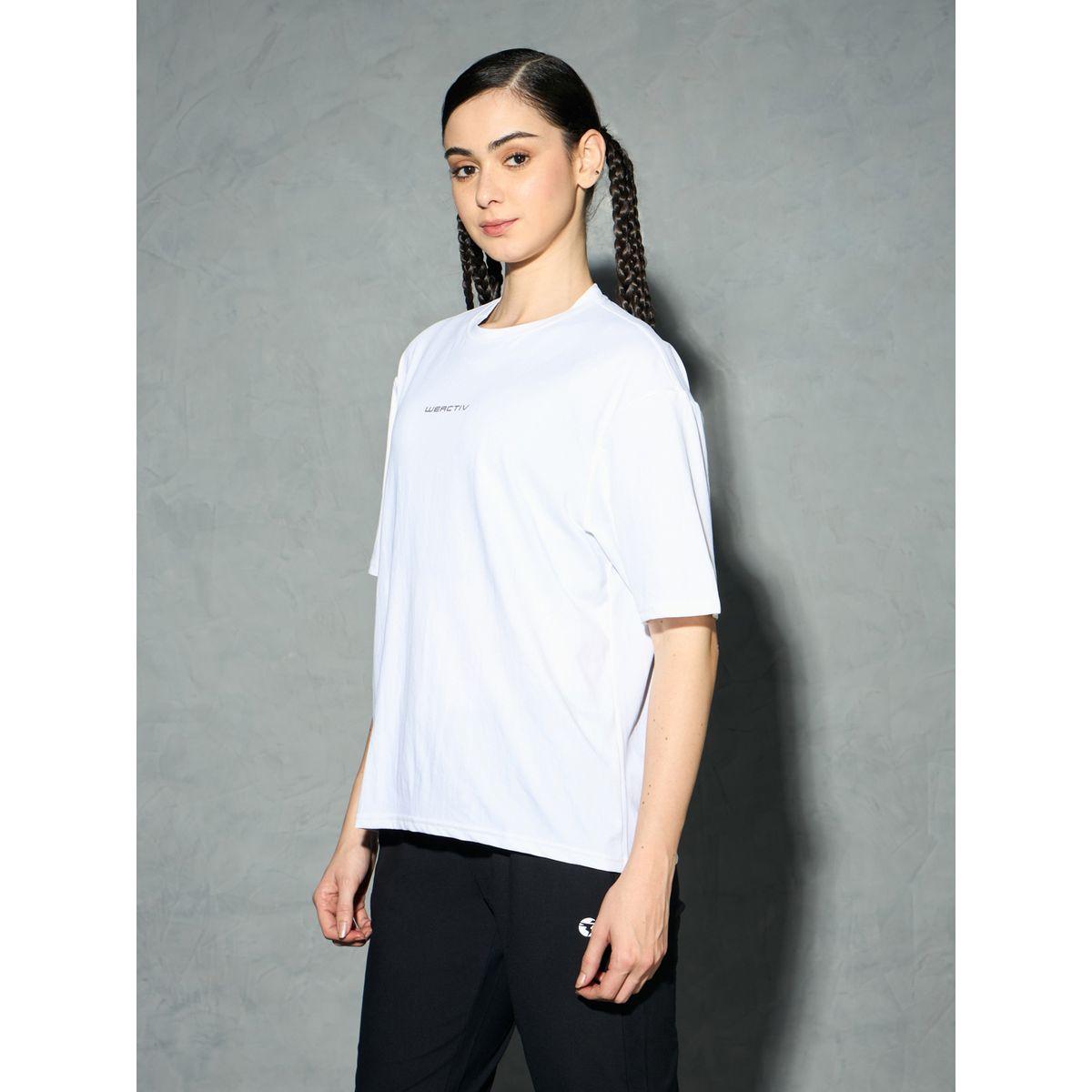 Technosport Solid Boxy Fit Short Sleeve T-Shirt-sports-women-clothing-coatsandjackets-jackets-image-2
