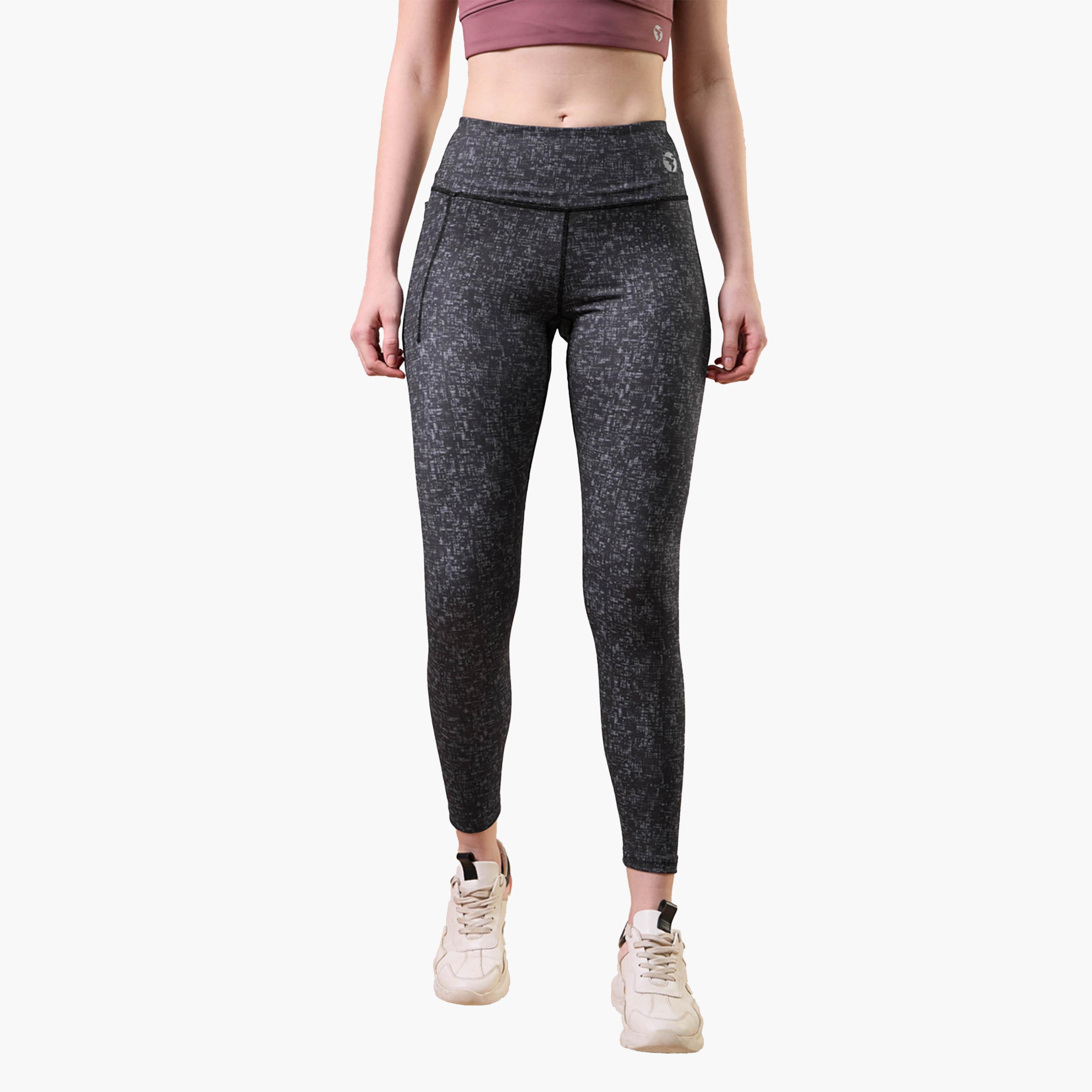 تيكنو سبورت × ستايلي - ليقنز سادة بحزام خصر عريض-women-clothing-sportswearandactivewear-bottoms-image-1
