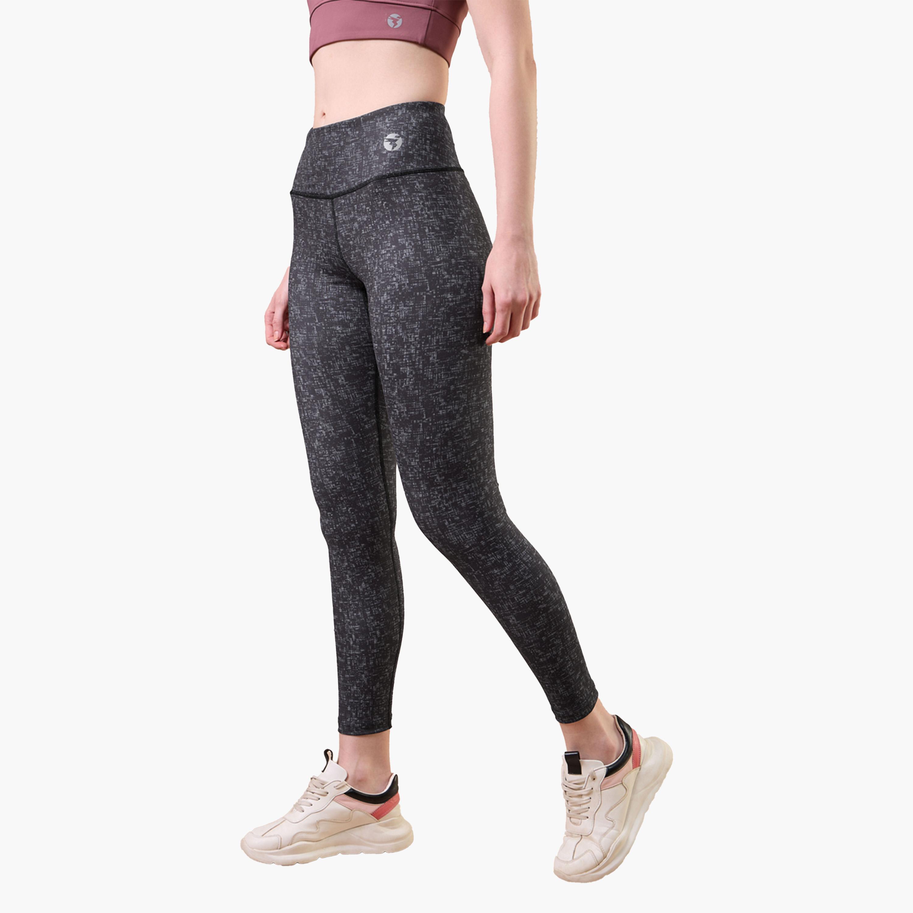 Technosport X Styli Solid Wide Waistband Leggings-women-clothing-sportswearandactivewear-bottoms-image-6