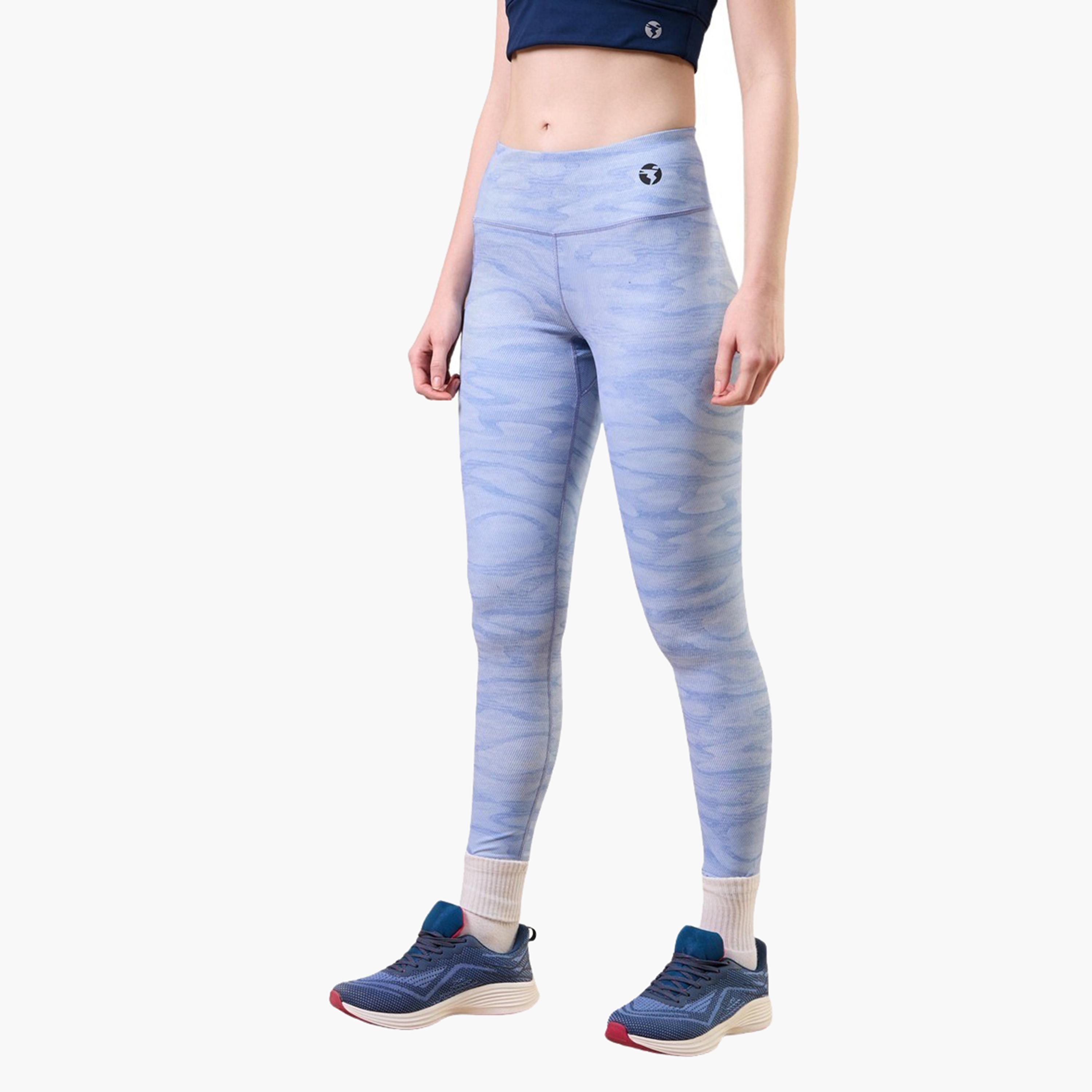 تكنوسبورت × ستايلي - بنطال ليقنز نسائي مطبوع بحزام عريض-women-clothing-sportswearandactivewear-bottoms-image-2