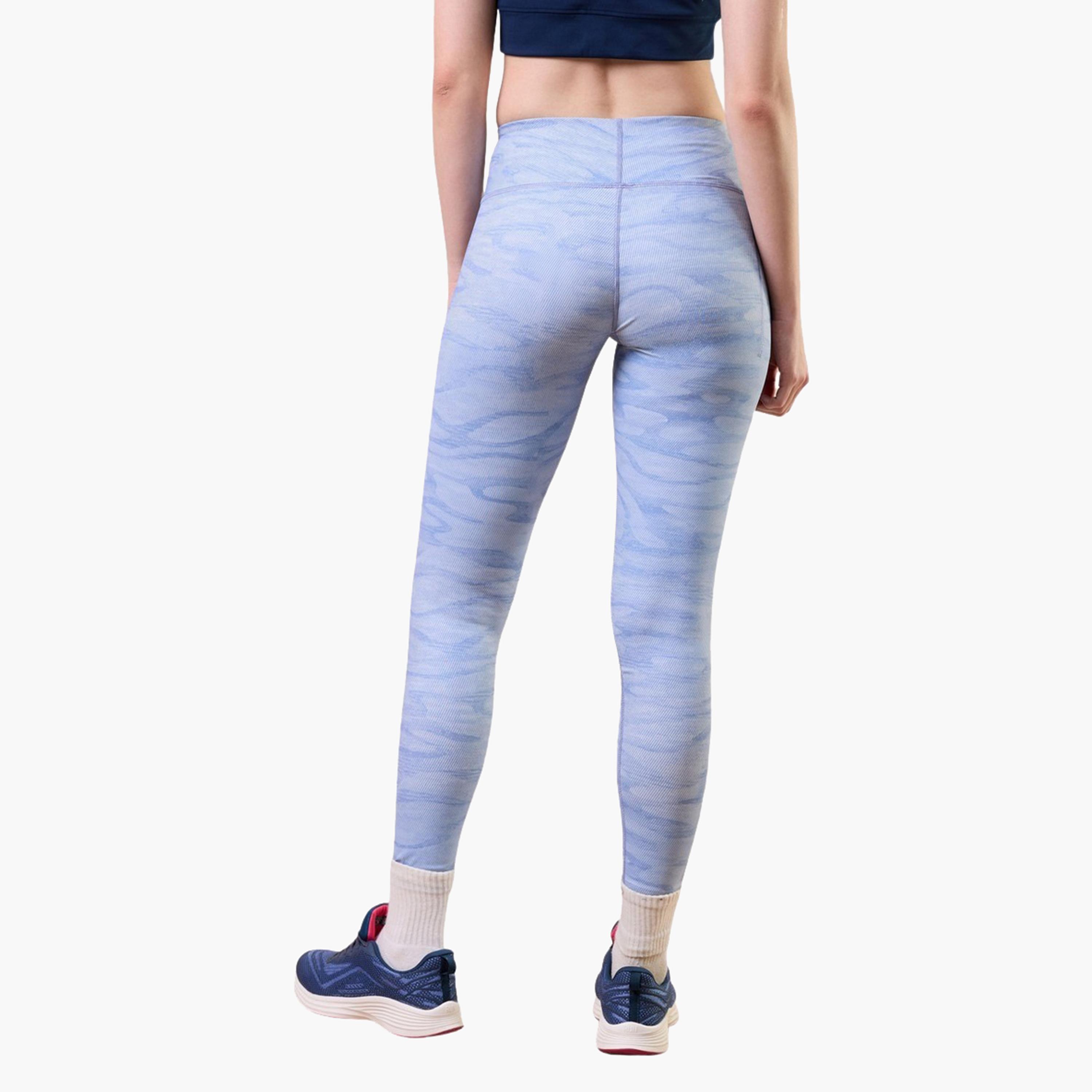 تكنوسبورت × ستايلي - بنطال ليقنز نسائي مطبوع بحزام عريض-women-clothing-sportswearandactivewear-bottoms-image-4