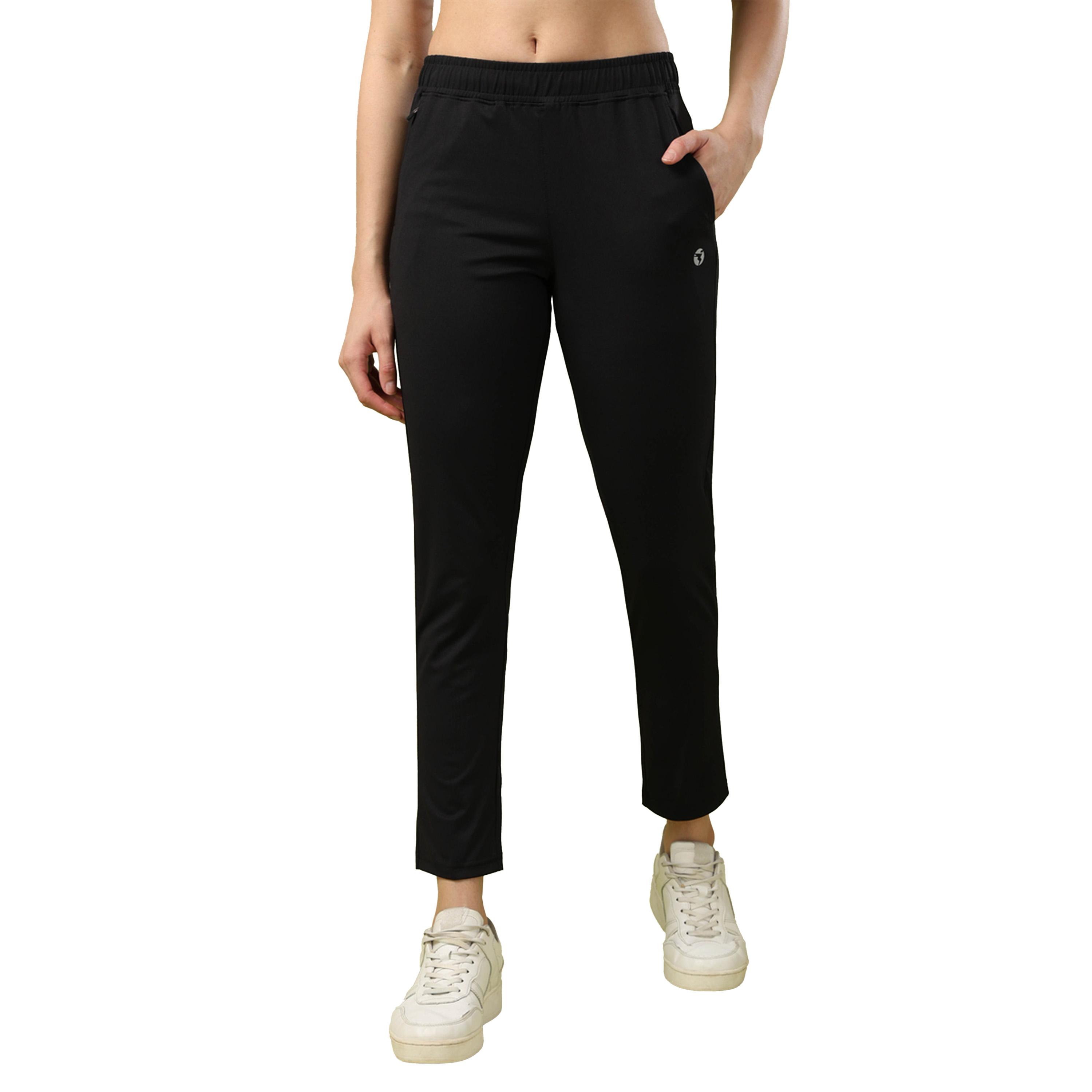 Technosport X Styli Solid Slim Fit Trackpants with Pockets-women-clothing-sportswearandactivewear-bottoms-image-3