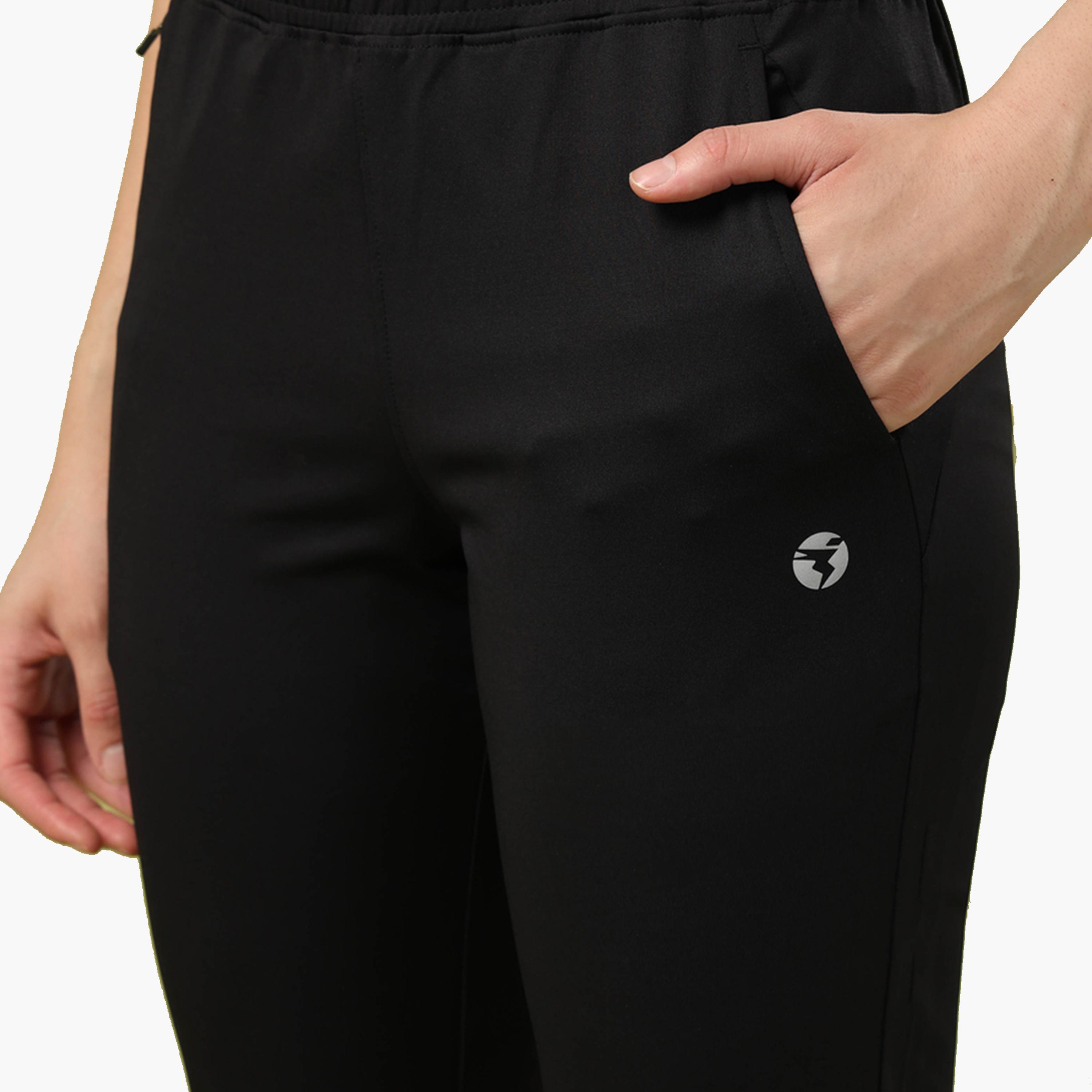 Technosport X Styli Solid Slim Fit Trackpants with Pockets-women-clothing-sportswearandactivewear-bottoms-image-5