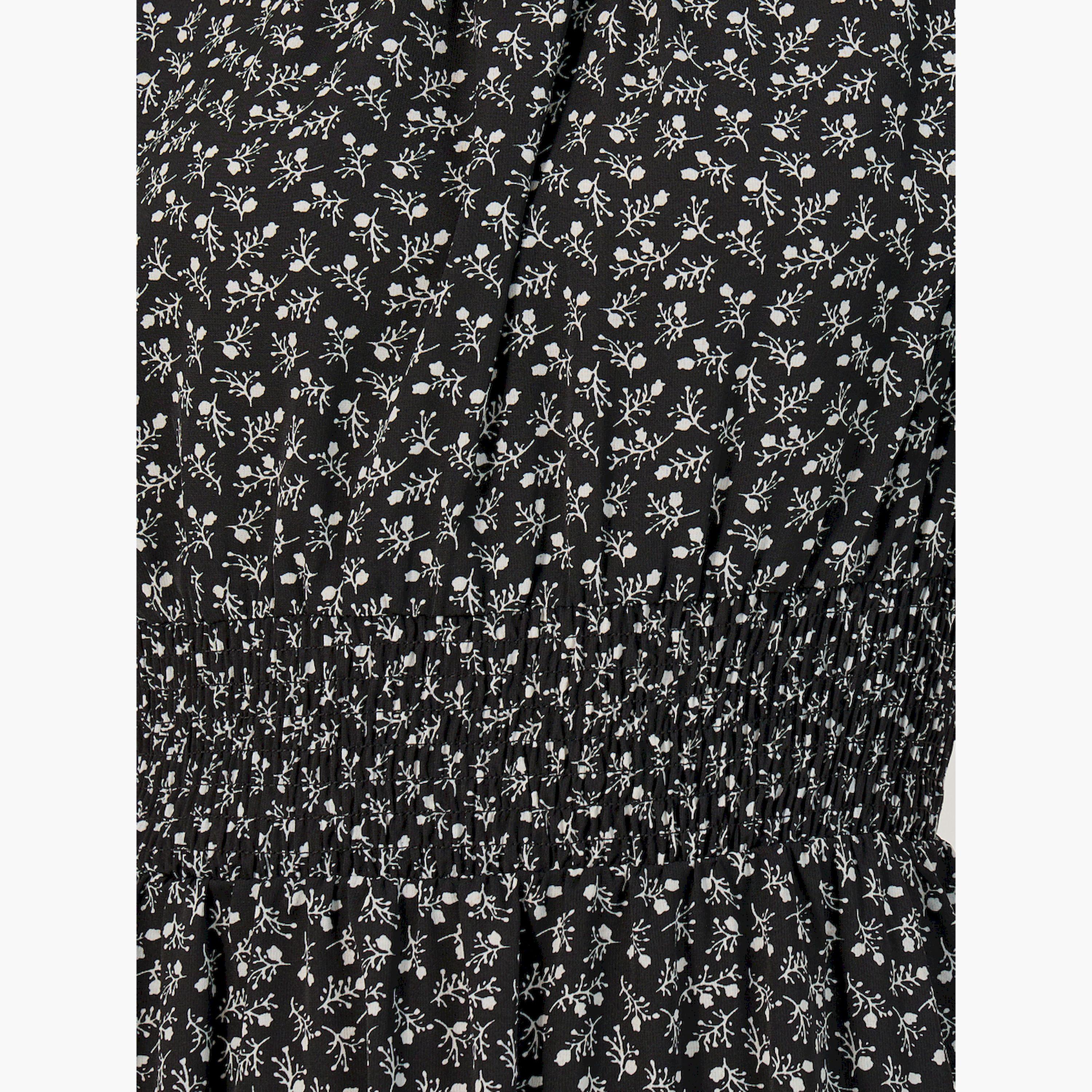 Styli All-Over Print Short Sleeves Tiered Midi Dress-women-clothing-dresses-image-4