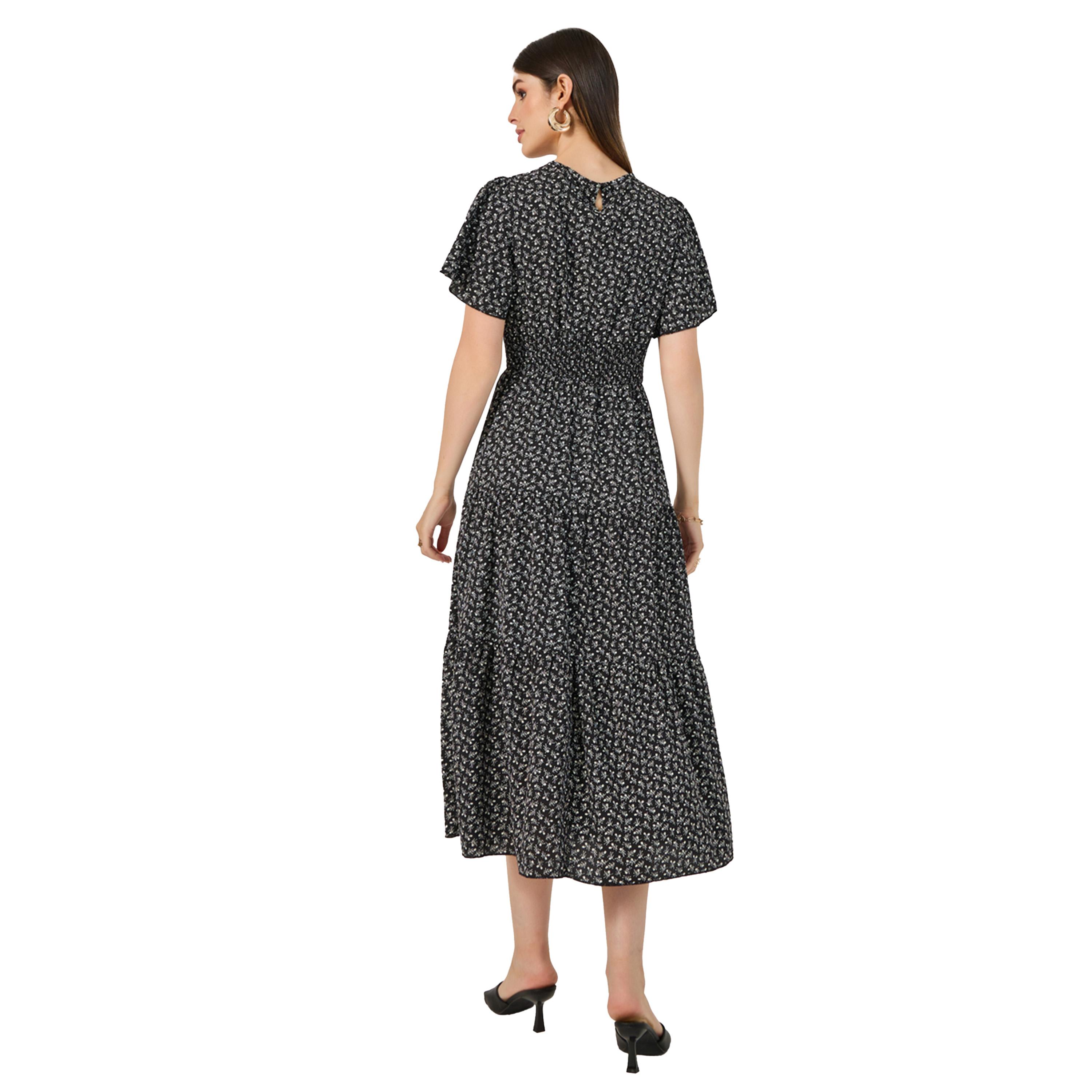 Styli All-Over Print Short Sleeves Tiered Midi Dress-women-clothing-dresses-image-5
