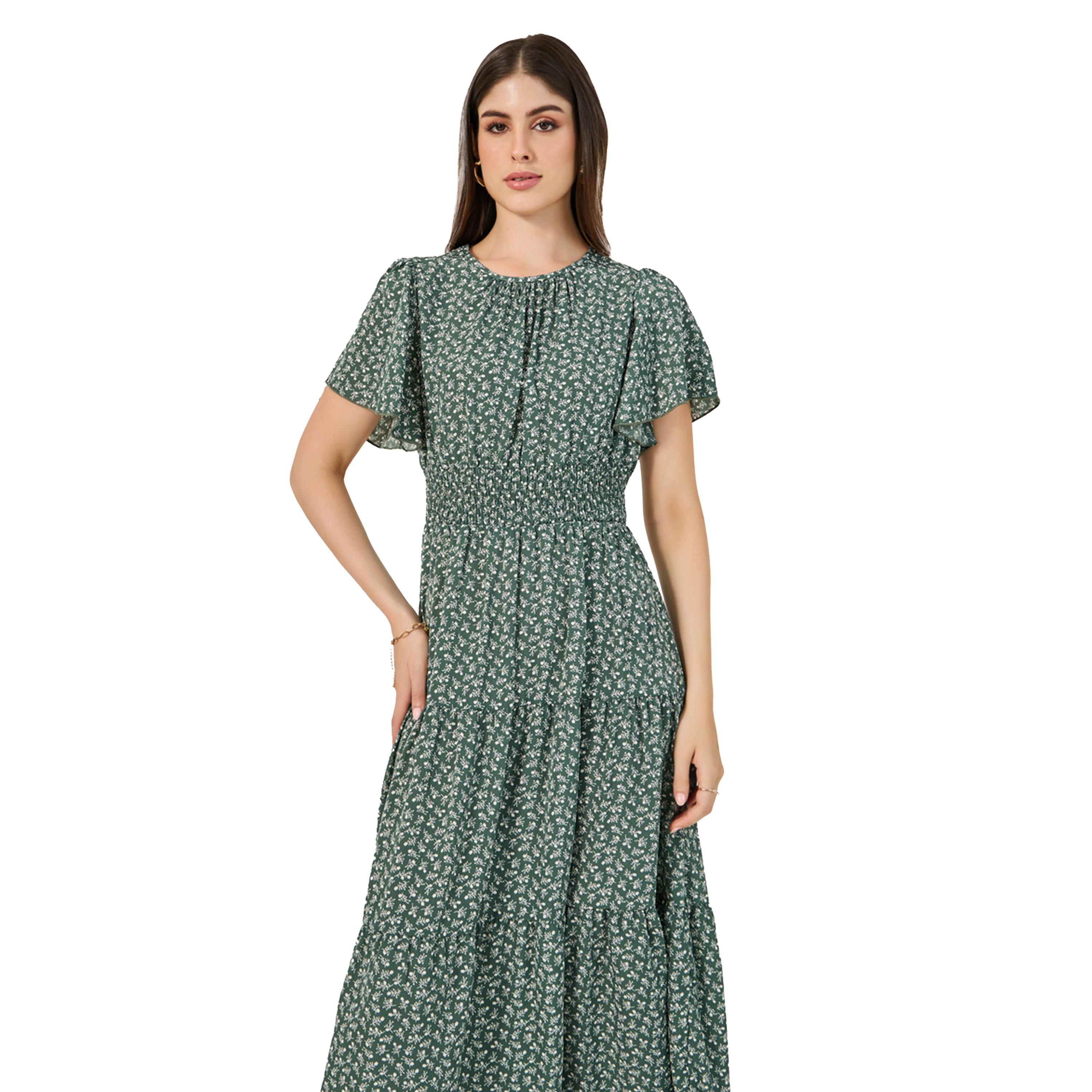 ستايلي - فستان ماكسي بأكمام قصيرة وطبقات-women-clothing-dresses-image-3
