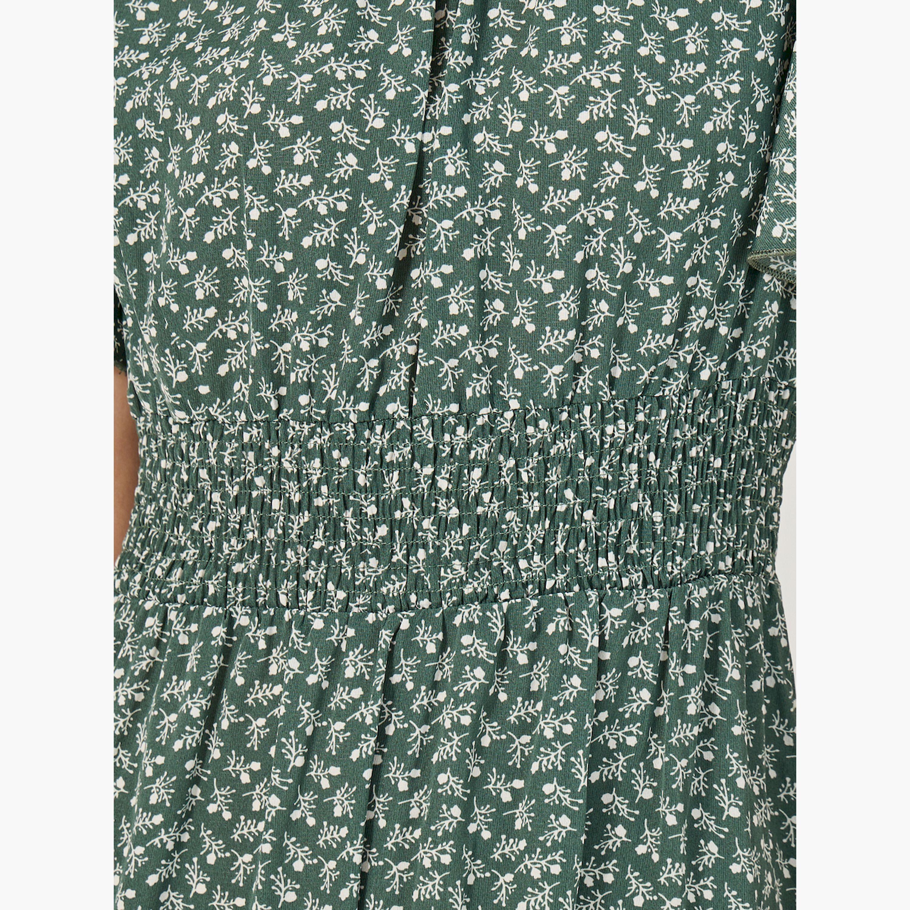 ستايلي - فستان ماكسي بأكمام قصيرة وطبقات-women-clothing-dresses-image-4