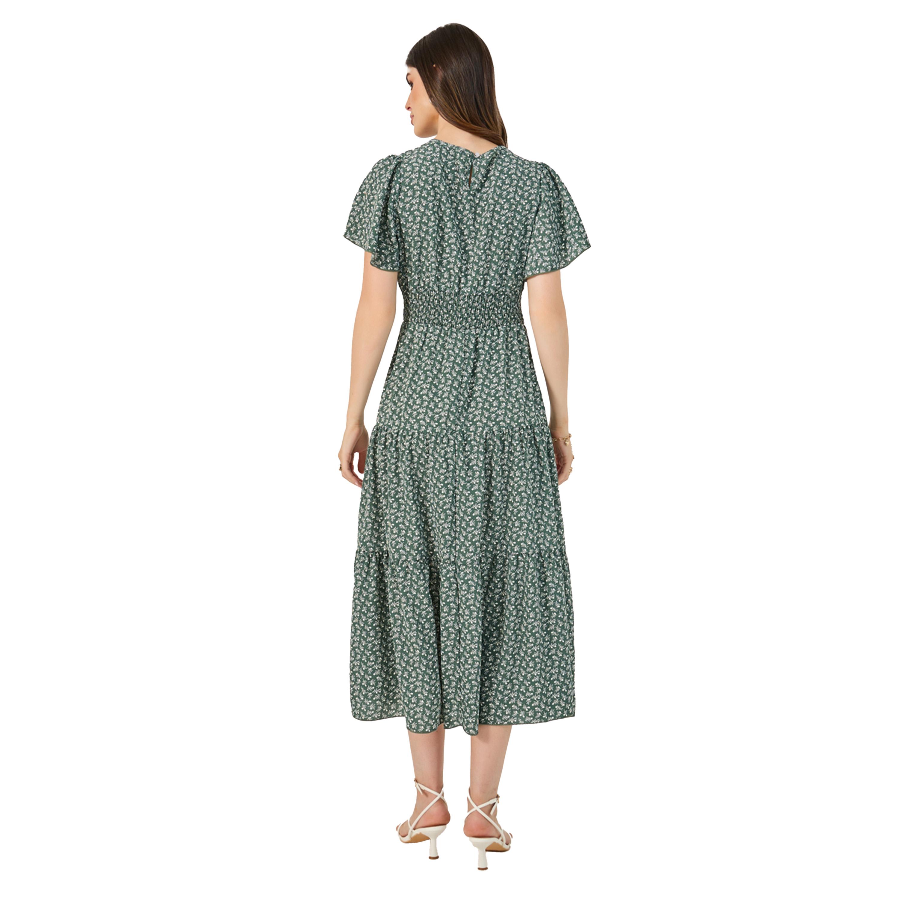 ستايلي - فستان ماكسي بأكمام قصيرة وطبقات-women-clothing-dresses-image-5