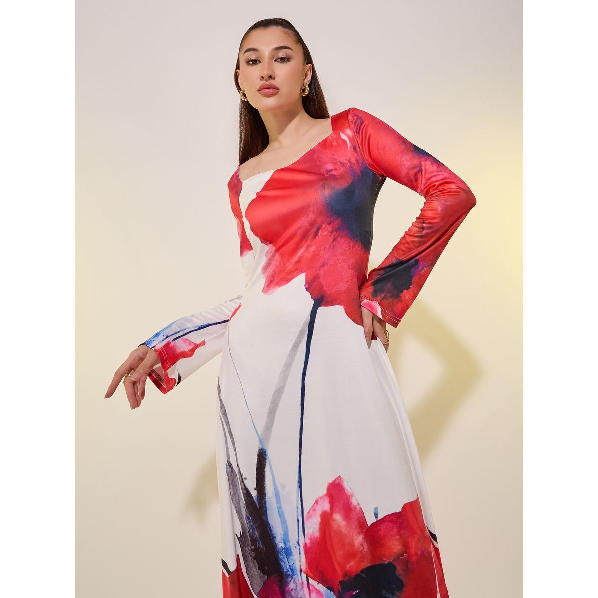 Styli Floral Print Long Sleeves A-Line Maxi Dress-women-clothing-dresses-image-3