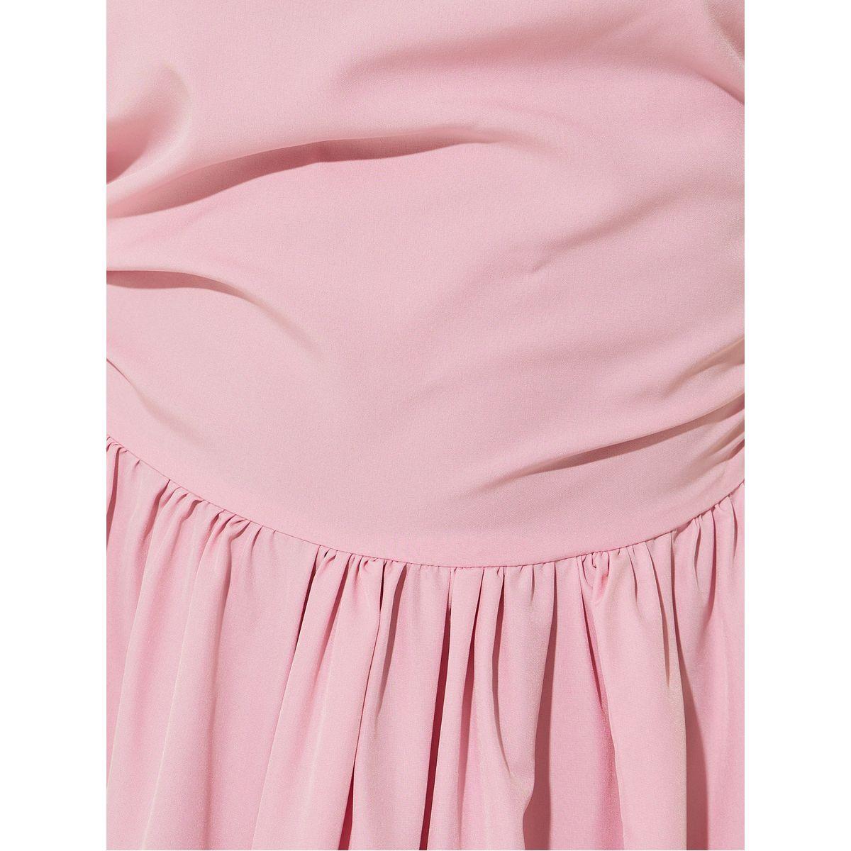 Styli Solid Bandeau Neck A-Line Midi Dress-women-clothing-dresses-image-4