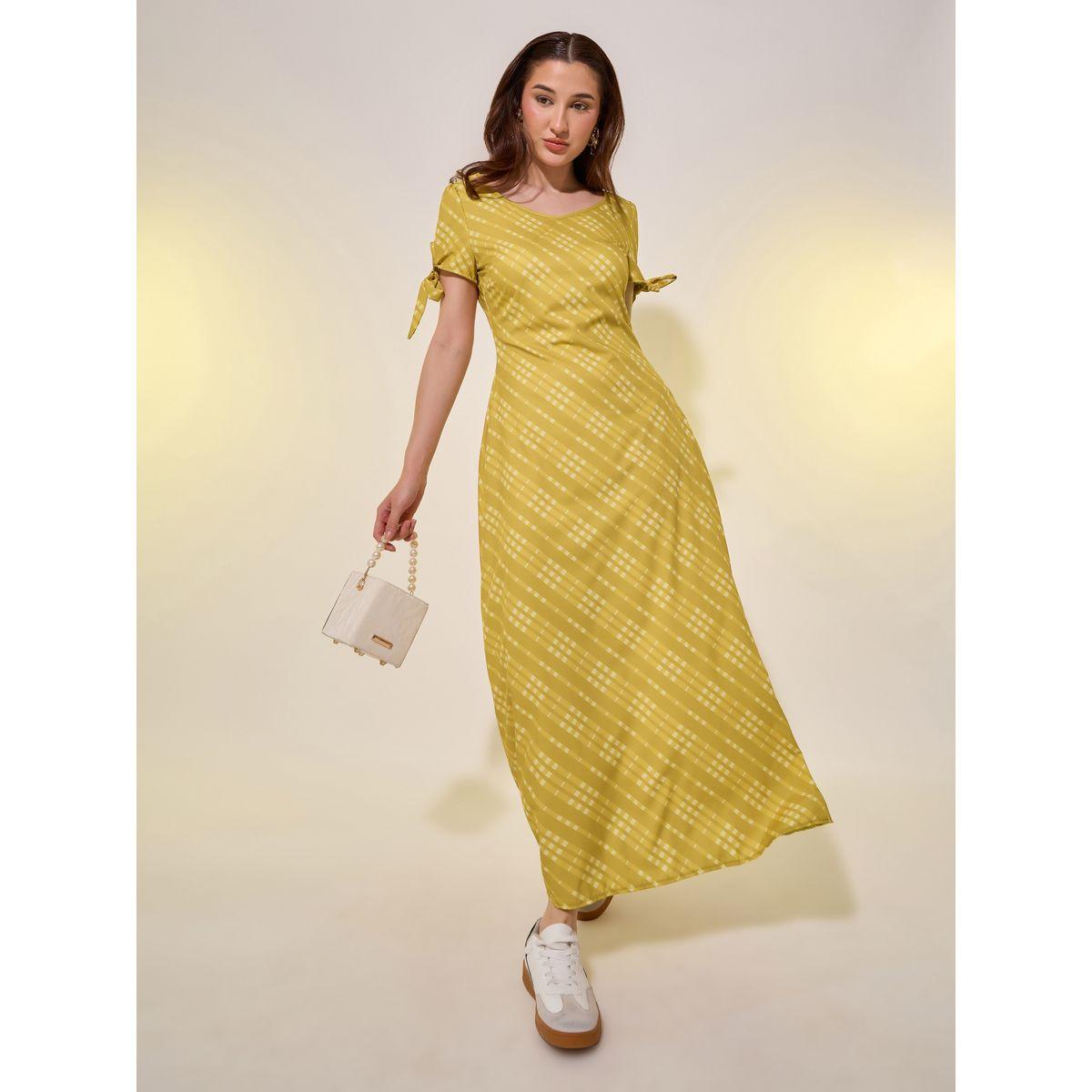 Styli Striped Tie-Up Sleeve Cuff Midi Dress-women-clothing-dresses-image-2