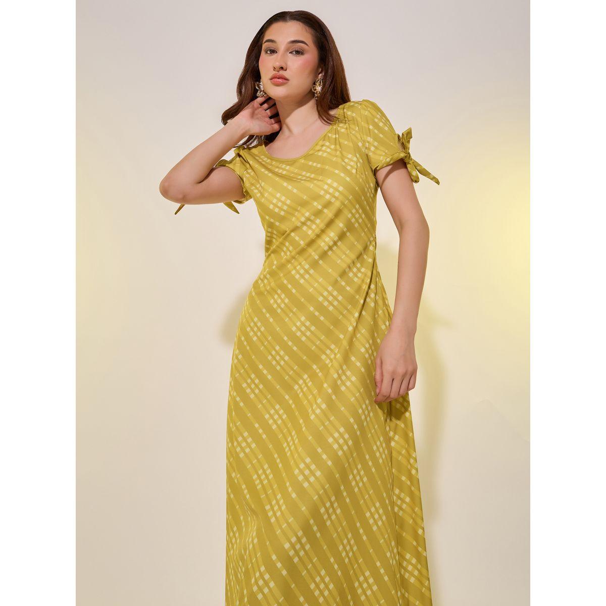 فستان ميدي مخطط بأكمام مكبلة وأربطة-women-clothing-dresses-image-3