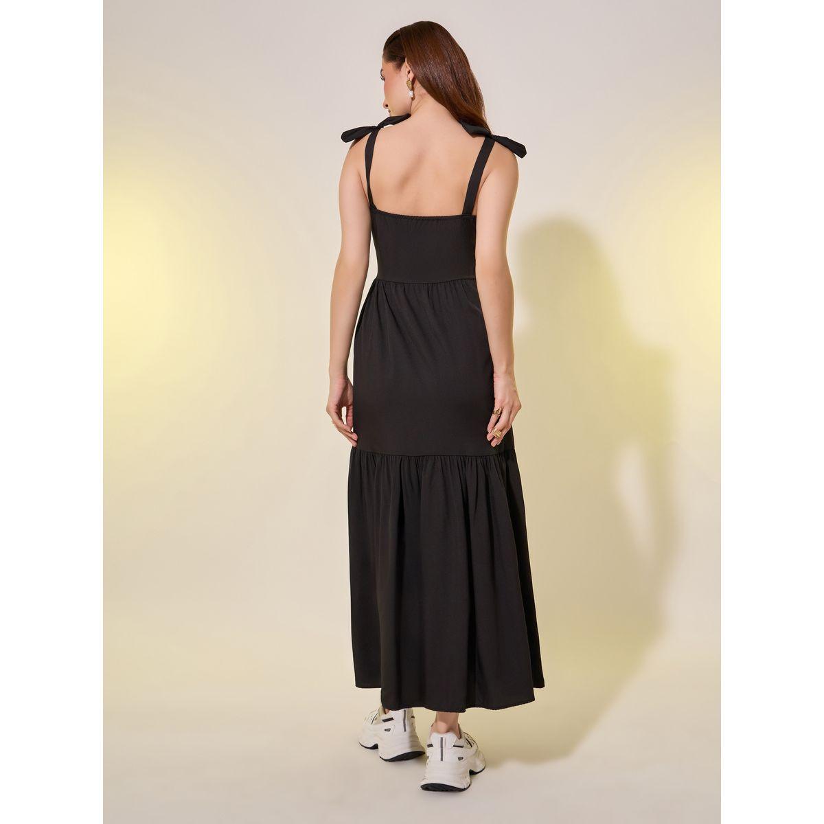 فستان ميدي سادة بحمالات وحافة واسعة-women-clothing-dresses-image-5