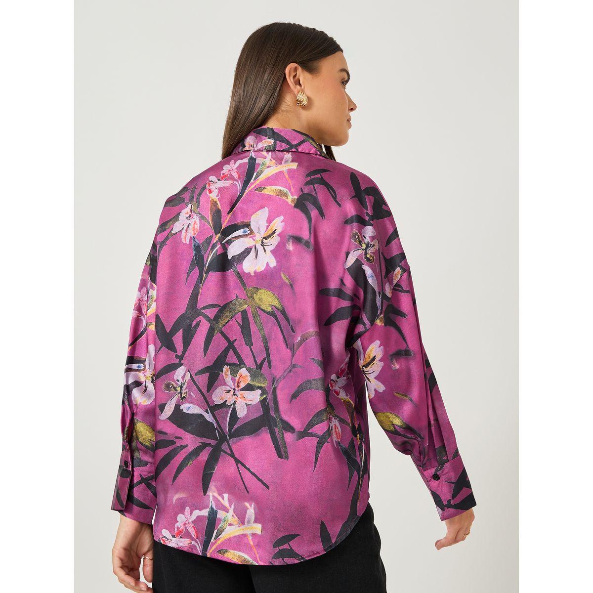 Styli Floral Printed Long Sleeve Regular Fit Shirt-women-clothing-shirtsandblouses-shirts-image-4