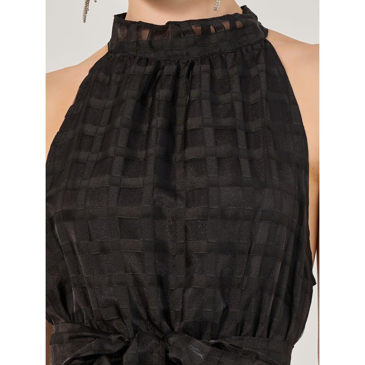 Styli Mesh Inserted Halter Neck Tiered Maxi Dress-women-clothing-dresses-image-4