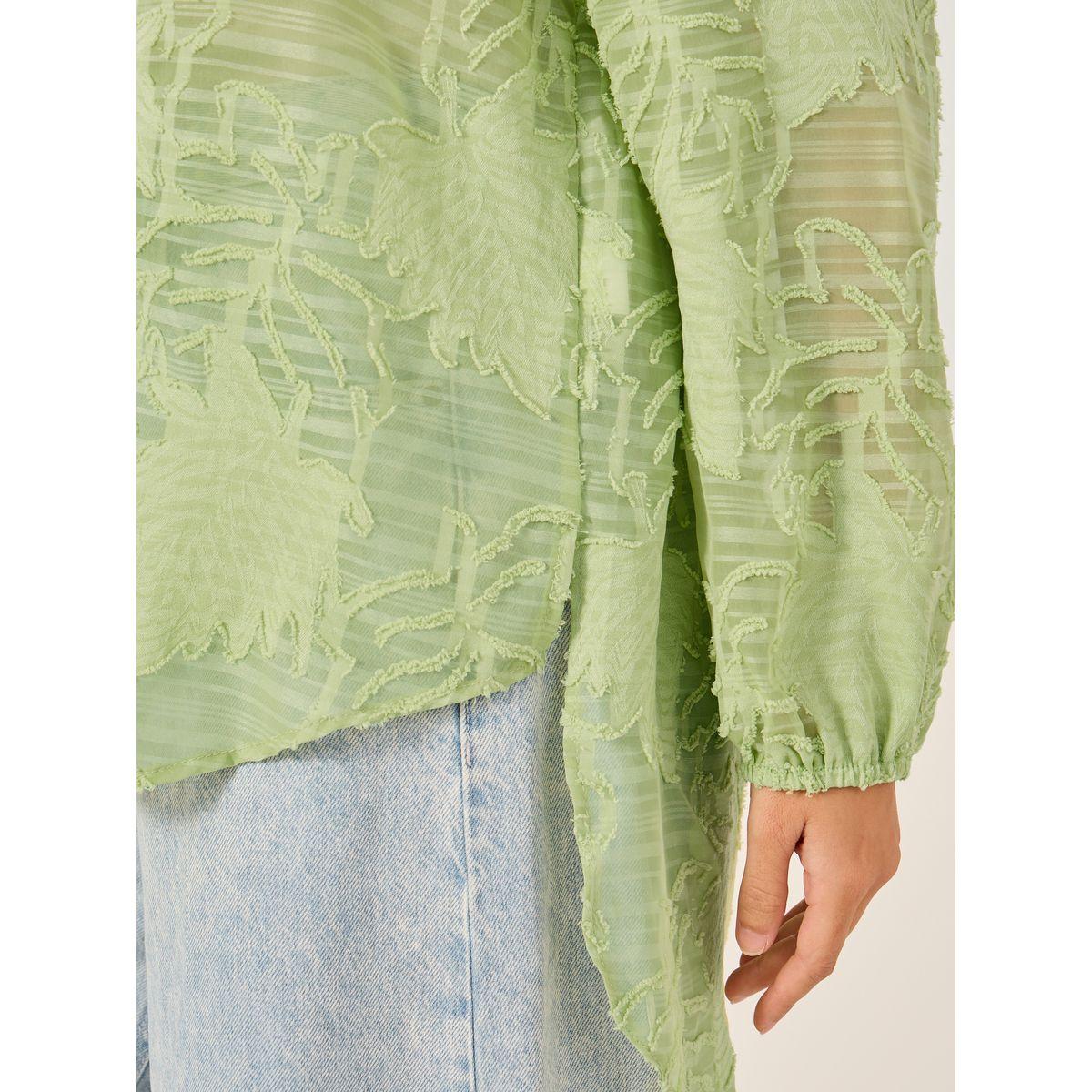 Styli Textured Spread Collar Regular Fit Shirt-women-clothing-shirtsandblouses-shirts-image-4