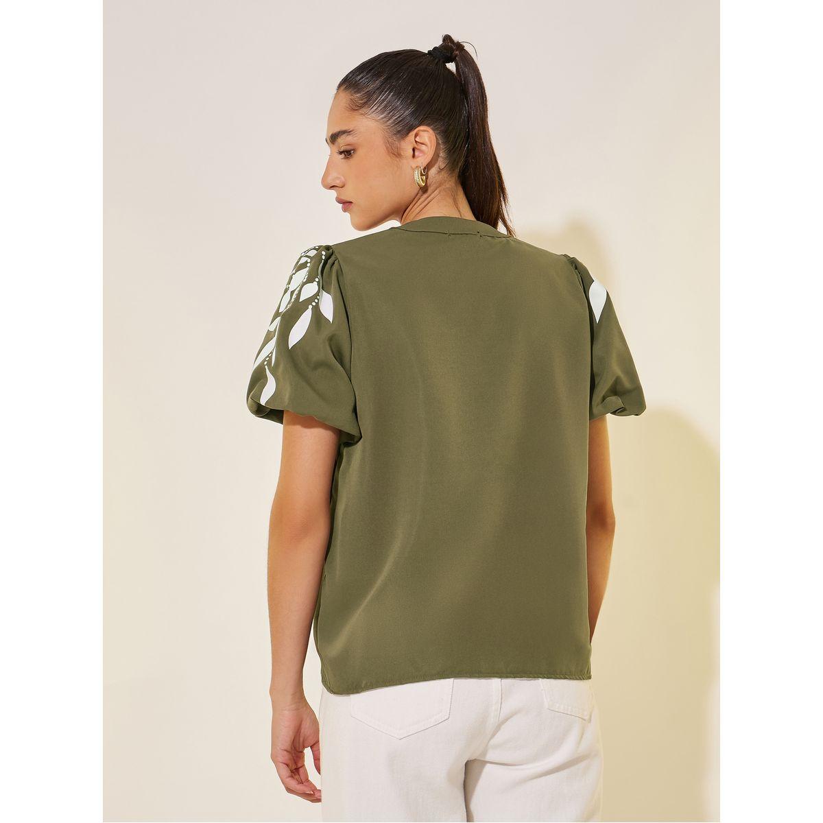 Styli Graphic Print Puff Sleeves Blouse-women-clothing-shirtsandblouses-blouses-image-4