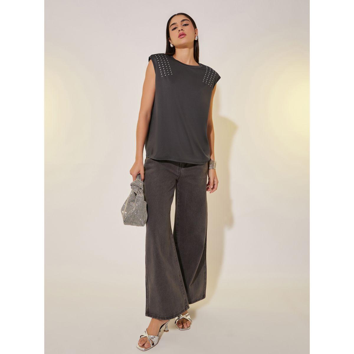 Styli Embellished Relaxed Fit Sleeveless T-Shirt-women-clothing-tshirts-image-2
