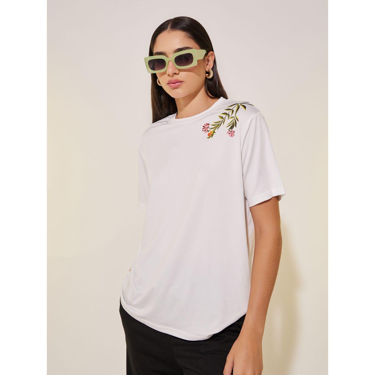 تيشيرت بياقة دائرية وطبعة جرافيك-women-clothing-tshirts-image-3